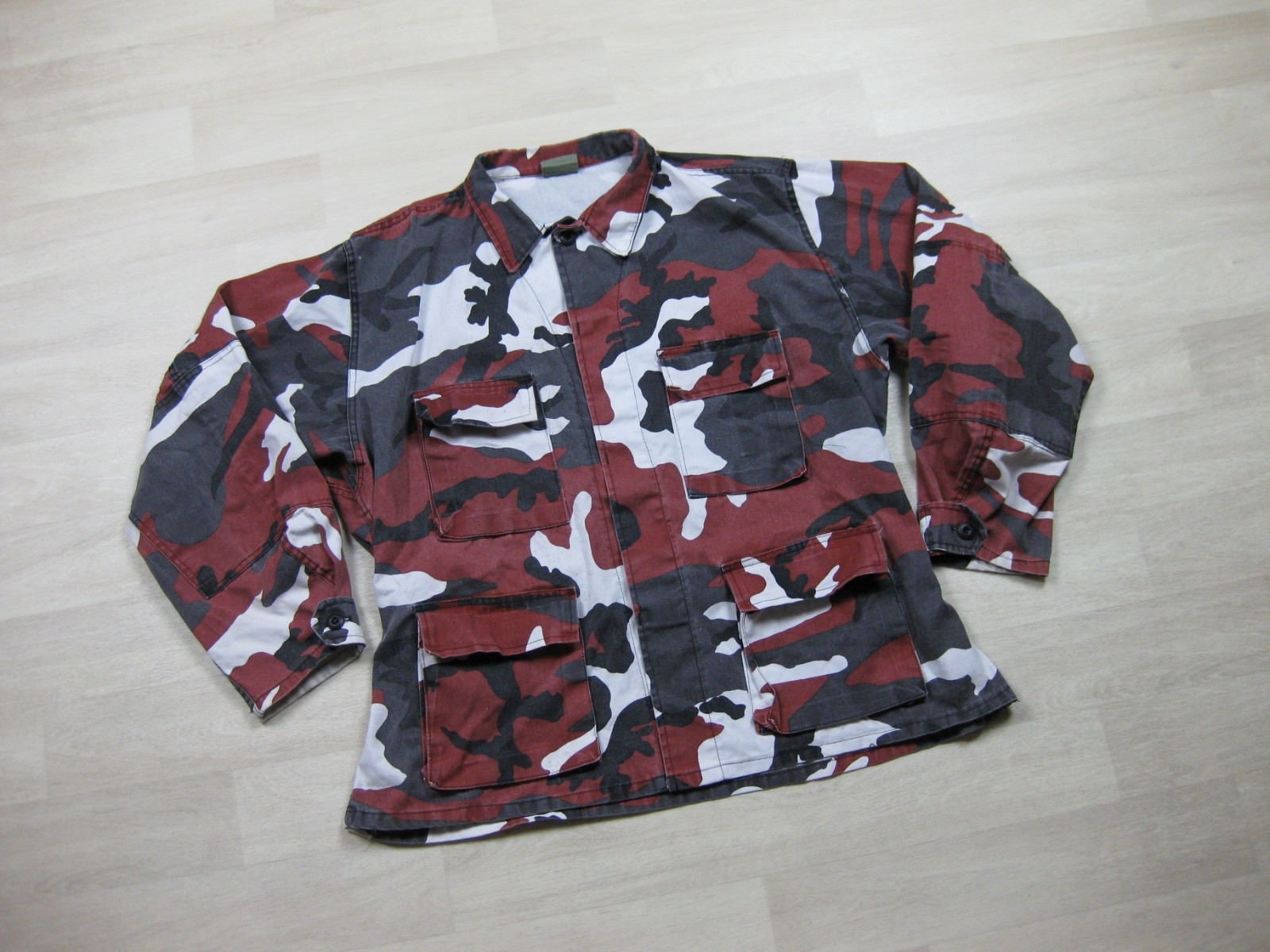 Army Shirt US BDU Combat Jacket Original Red Urban Camo Military Fancy Dress Top
