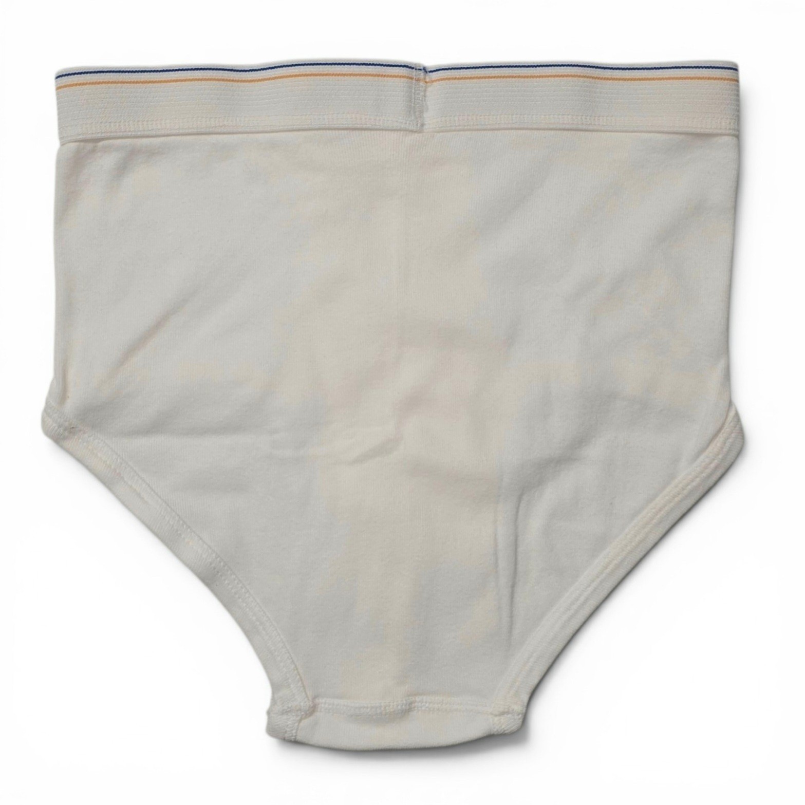 Vintage 1980s Fruit Of The Loom White Briefs Underwear Mens Sz Small 30-32 USA