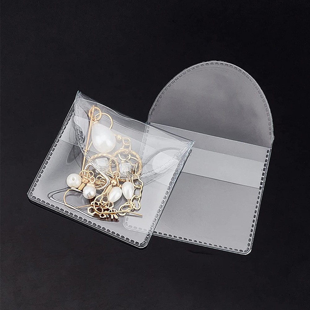 50-300PCS Single Pocket Coin Protector Pouch Clear Plastic Sleeves Souvenir Coin