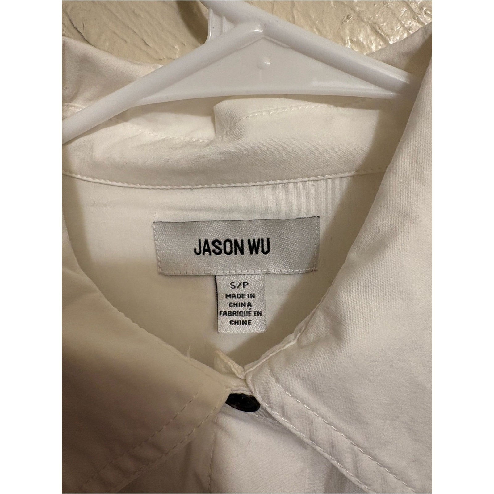 Jason Wu White Button-Front Shirt- Size S