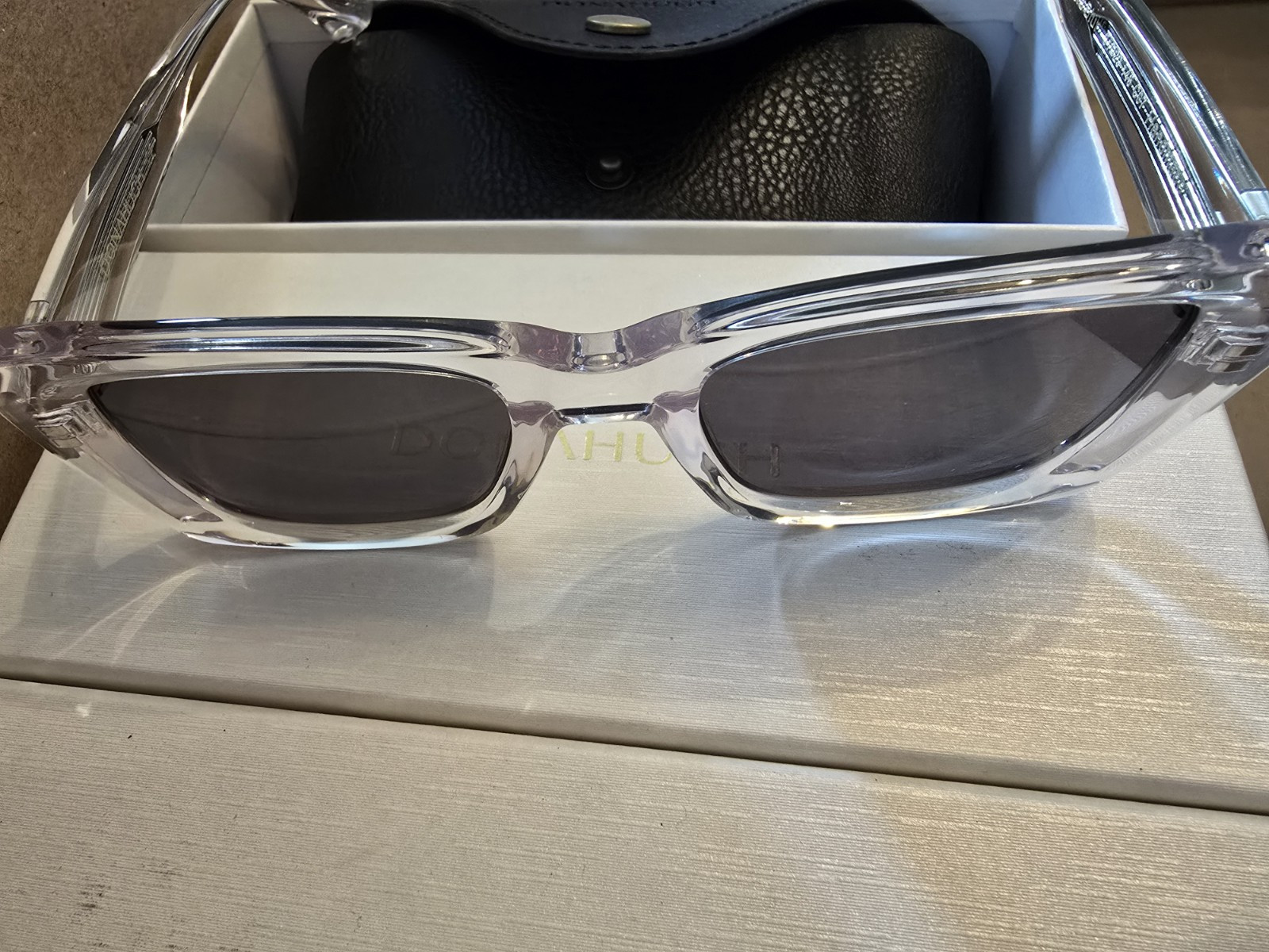 Donahugh The Lucid Blur Thick Square Frame Sunglasses for Women Men Chunky…