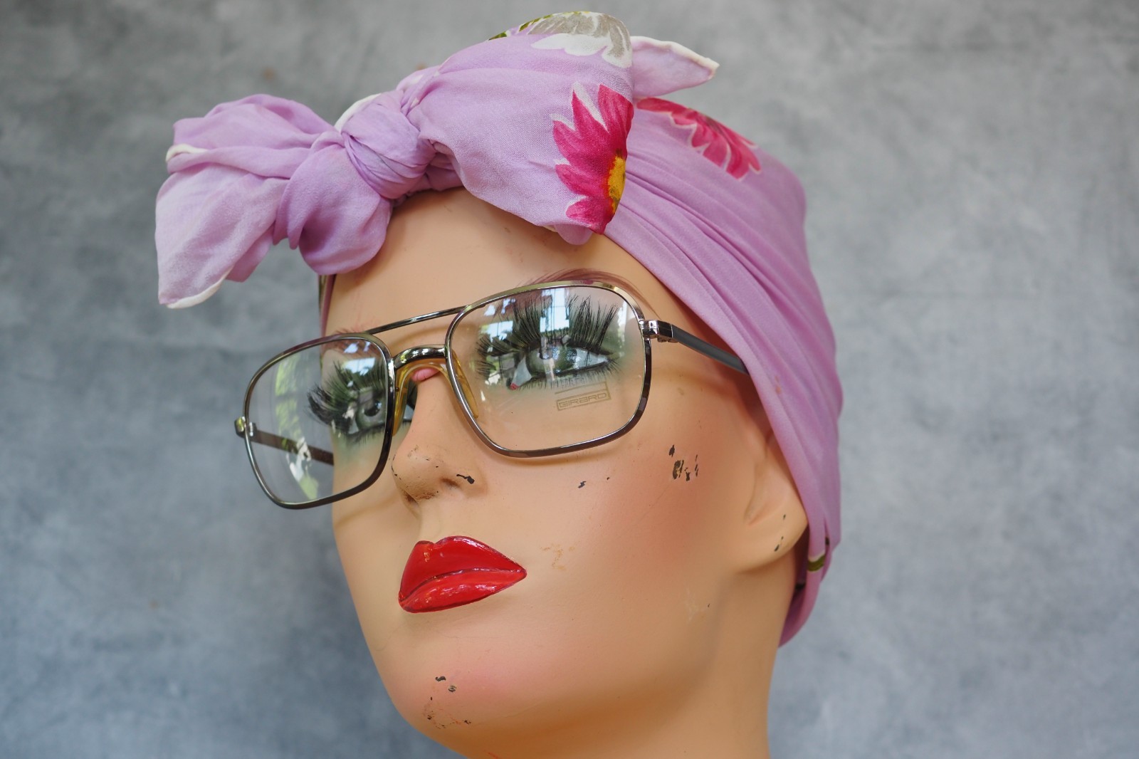 Vintage 1970s France Aviator Eyeglasses Pilot NOS Retro Nerd Preppy silver Tone