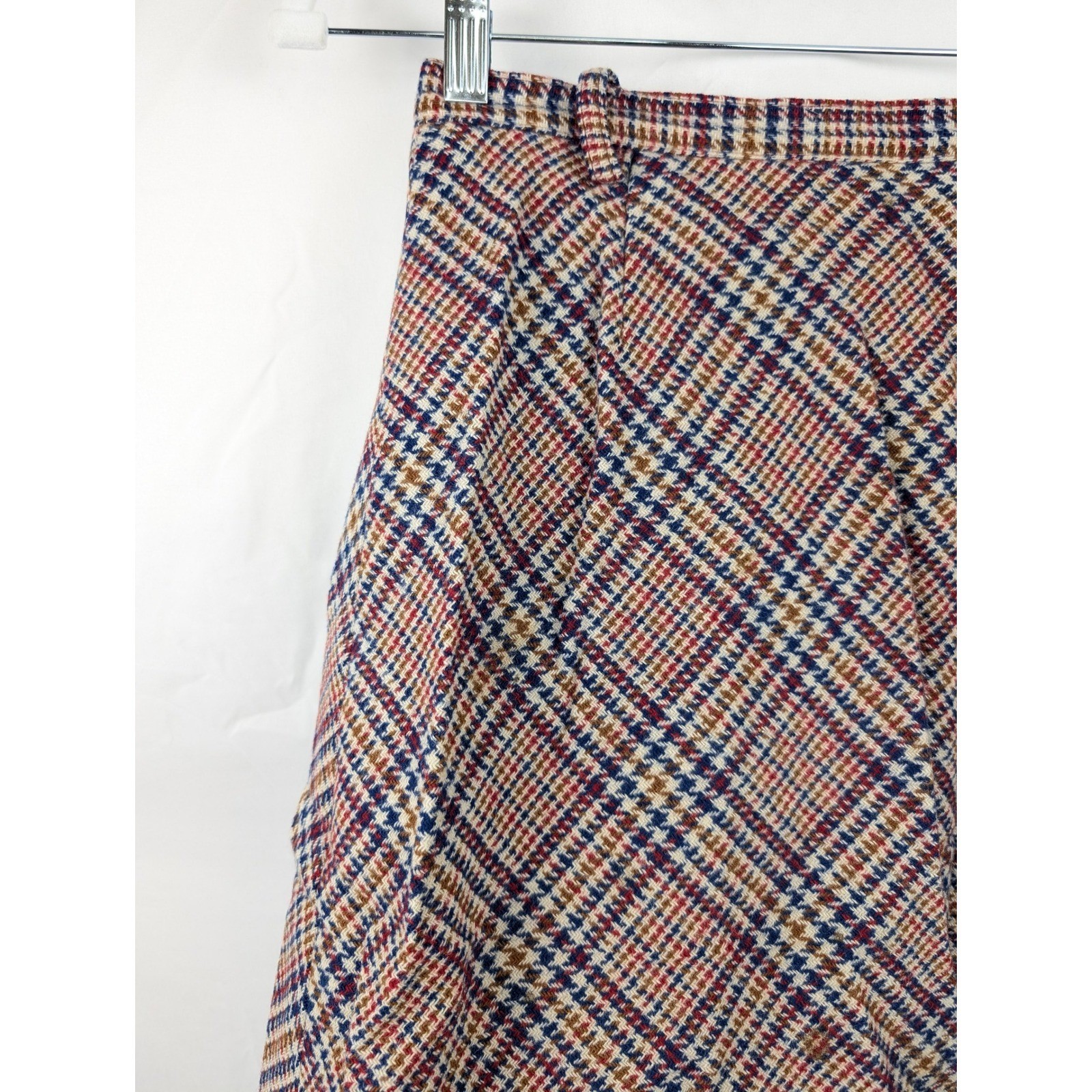 Vintage Summit Of Boston 70s Plaid Skirt Size XS Red Preppy Academia Schoolgirl