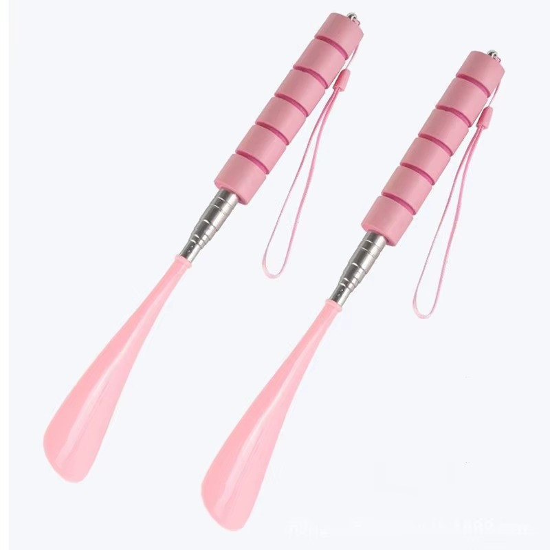 Stretchable Metal Shoe Horn 30-71cm Long Handle Shoe Helper Elderly Pregnant ✅