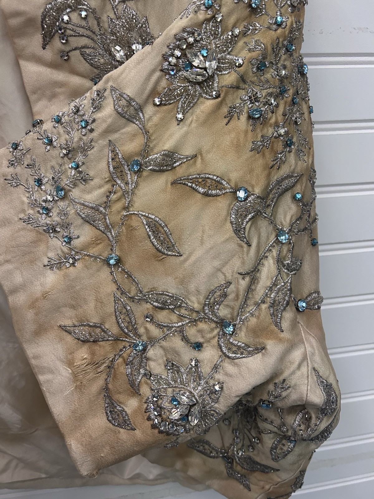 Vintage 1950s Christian Dior London Modèle Original Beaded Silk Couture Jacket