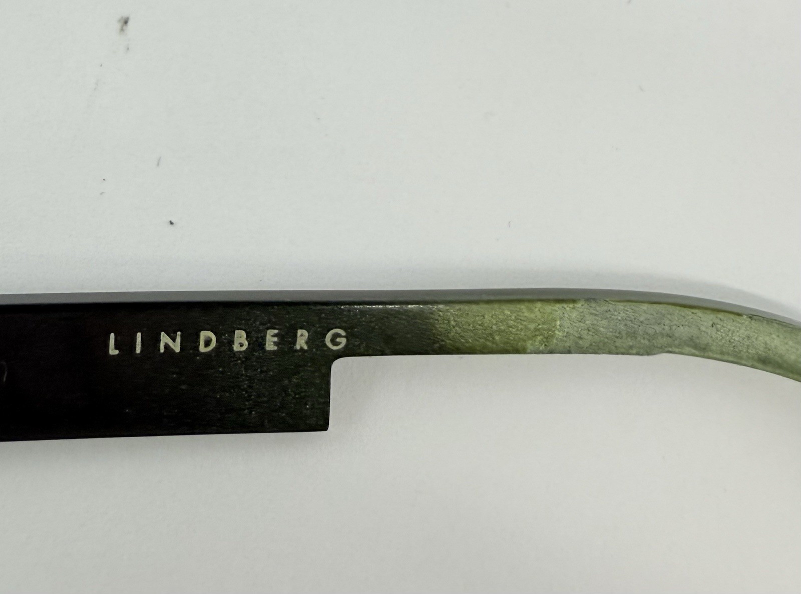 Vintage Lindberg Spirit Titanium 2210 Eyeglass Frame 145mm Col. K27 Black W/ Rx