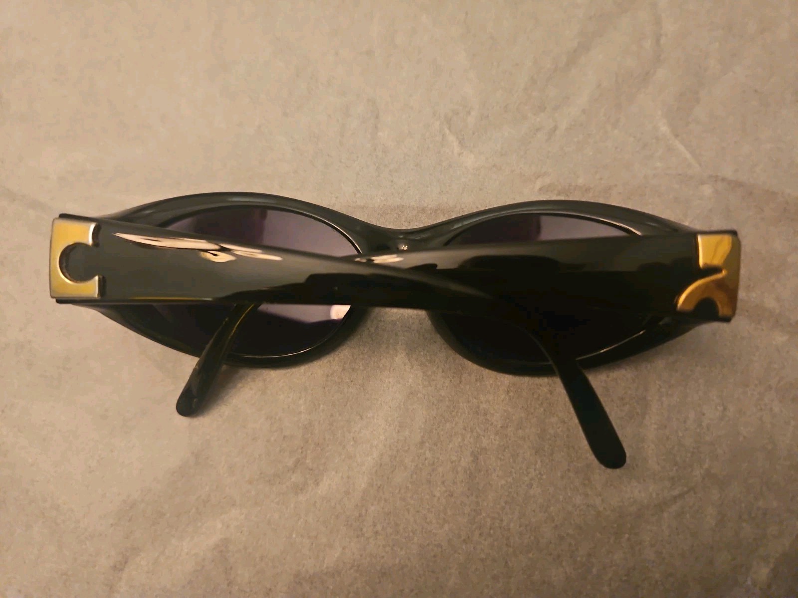 Vintage Courreges Paris Sunglasses Made in France Black