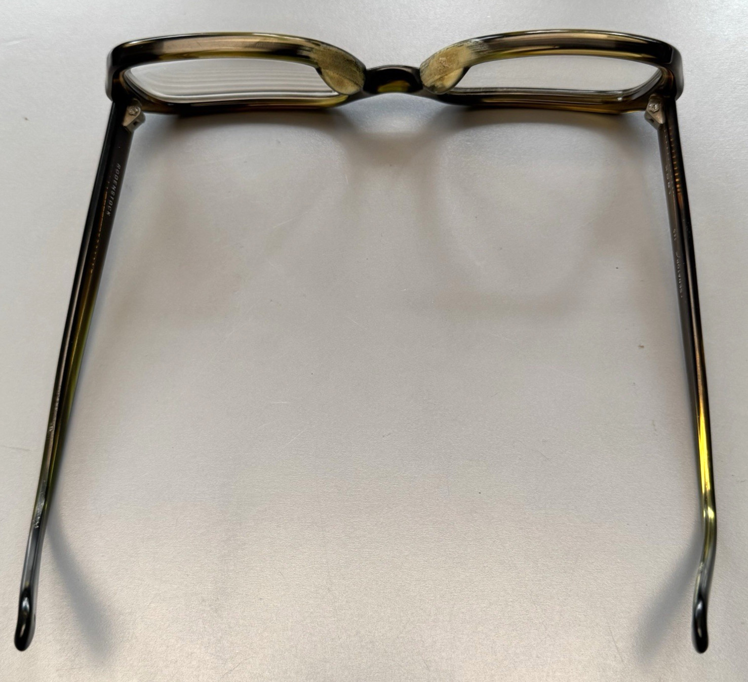 VTG Rodenstock Men Eyeglasses Senator 145 Teak Brown Gold Tortoise Square 80s
