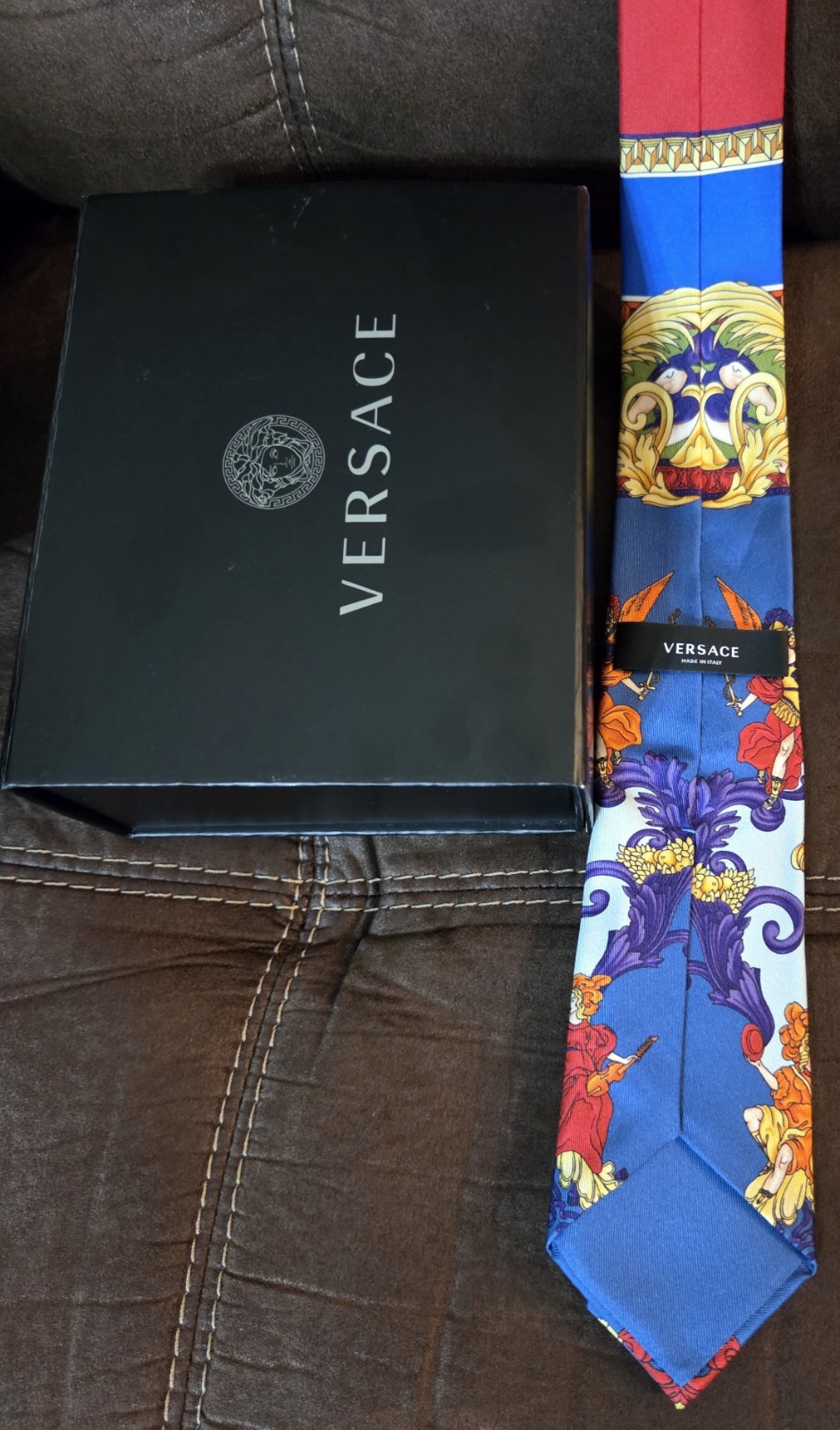 1990s Very RARE Vintage Gianni Versace Multicolor Silk Tie!❤️