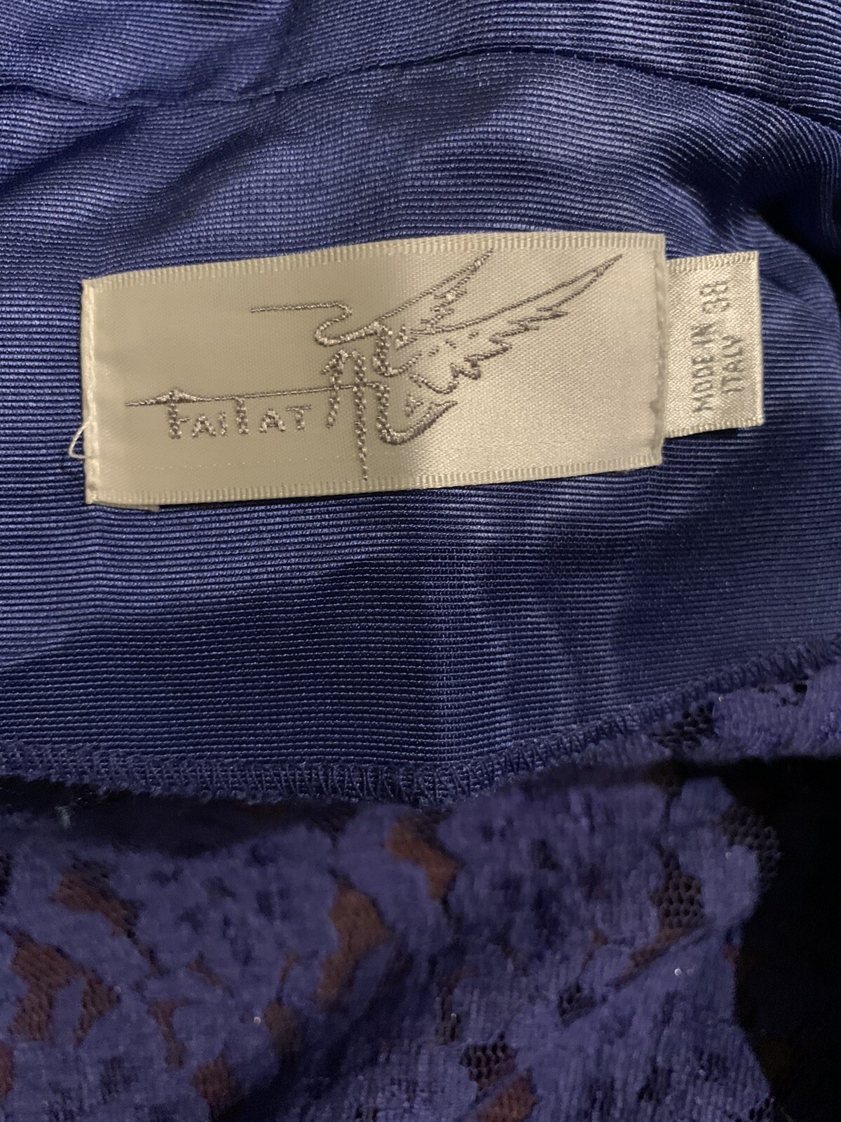 VTG Faitat Women’s IT 38 Blueish/Purple 2pc Blouse & Blazer Set