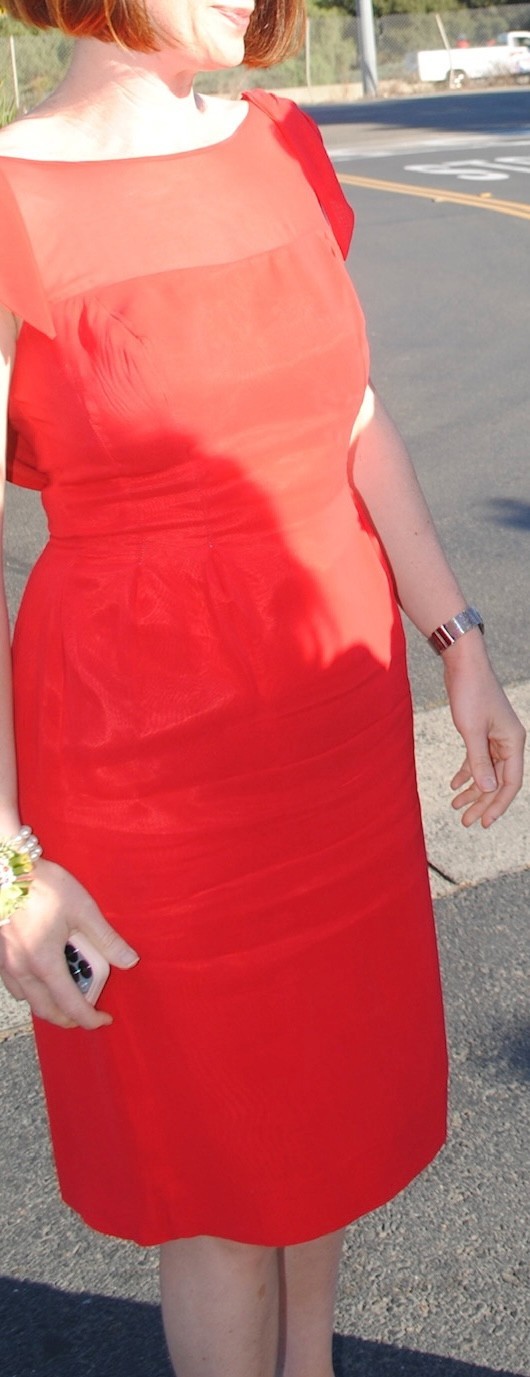 Vintage 1950’s red cocktail dress