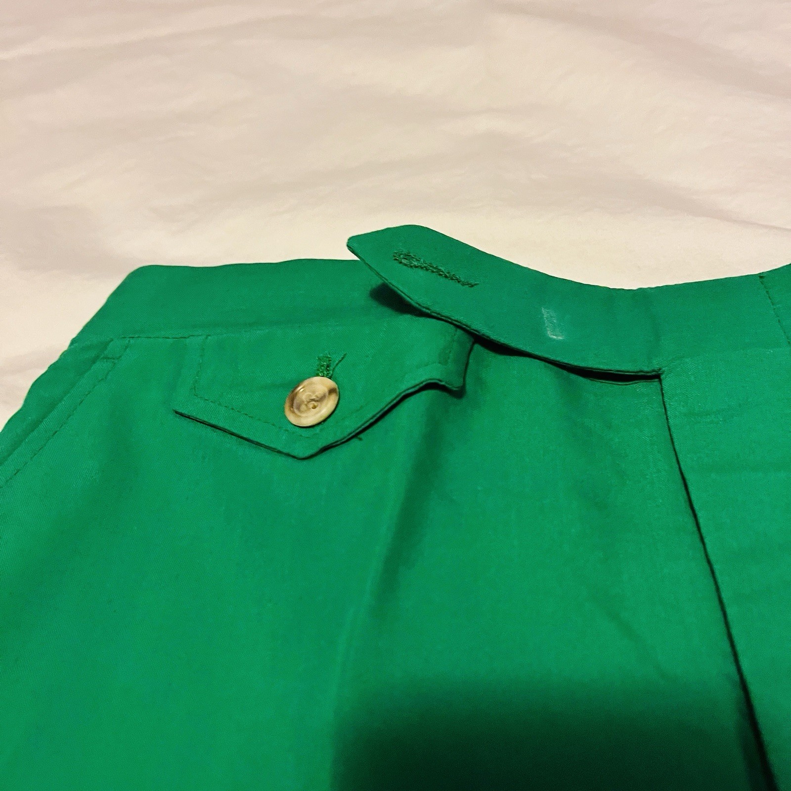Vintage Green Hubbard Golf Pants Slacks Polyester Cotton Disco NOS Deadstock 32