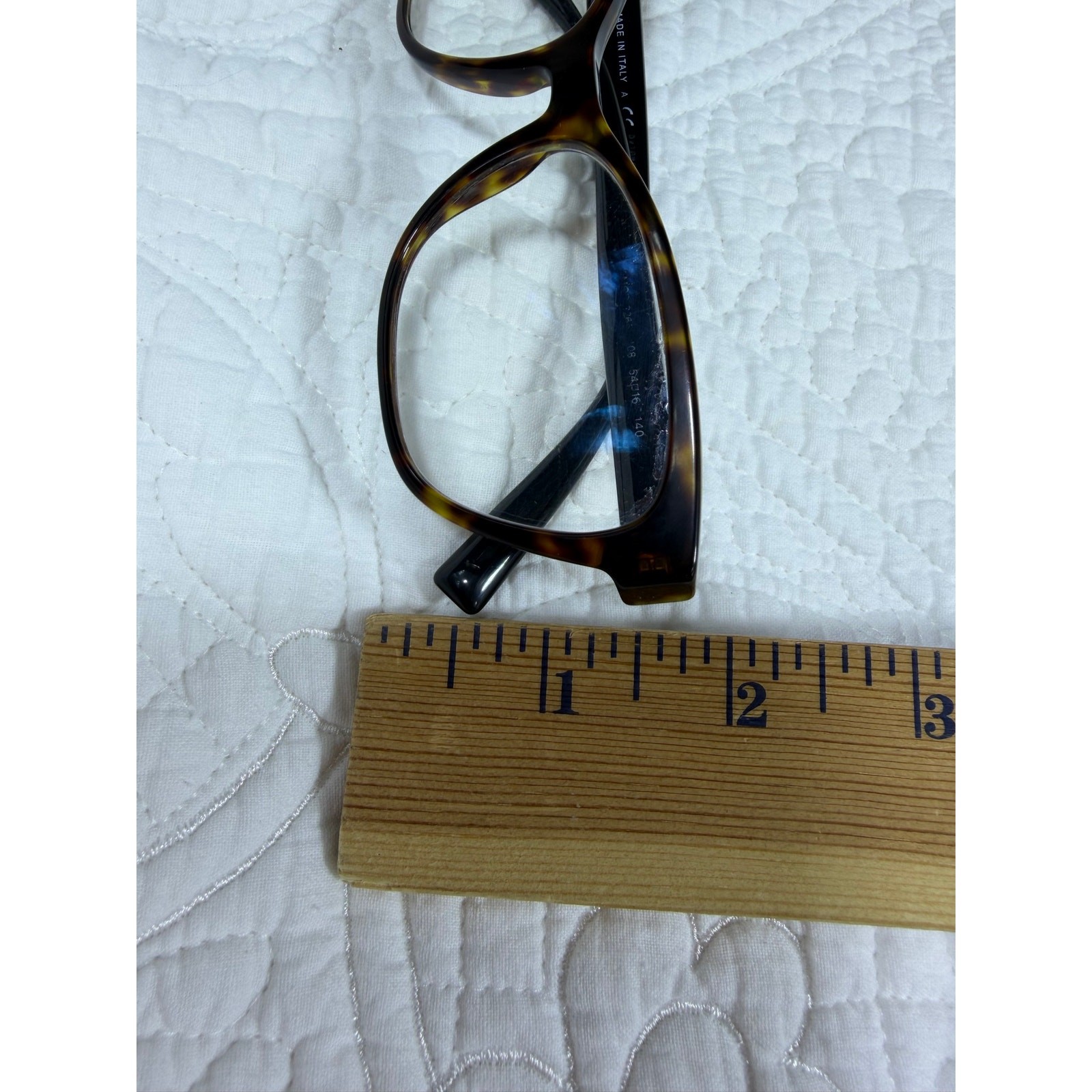 Versace Brown Tortoise Shell Eyeglass Frames Designer Optical Glasses Italy Lux