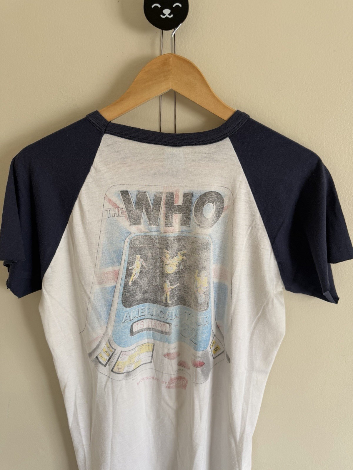 1982 Vintage 80s THE WHO AMERICAN TOUR ’82 Concert T-Shirt Cut Sleeve Men SZ L