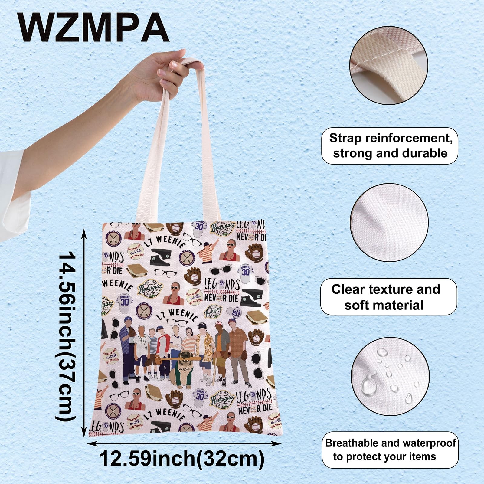 WZMPA Scotty & Benny Travel Makeup 9.05 x 6.69 x 0.51 inches, never die TG