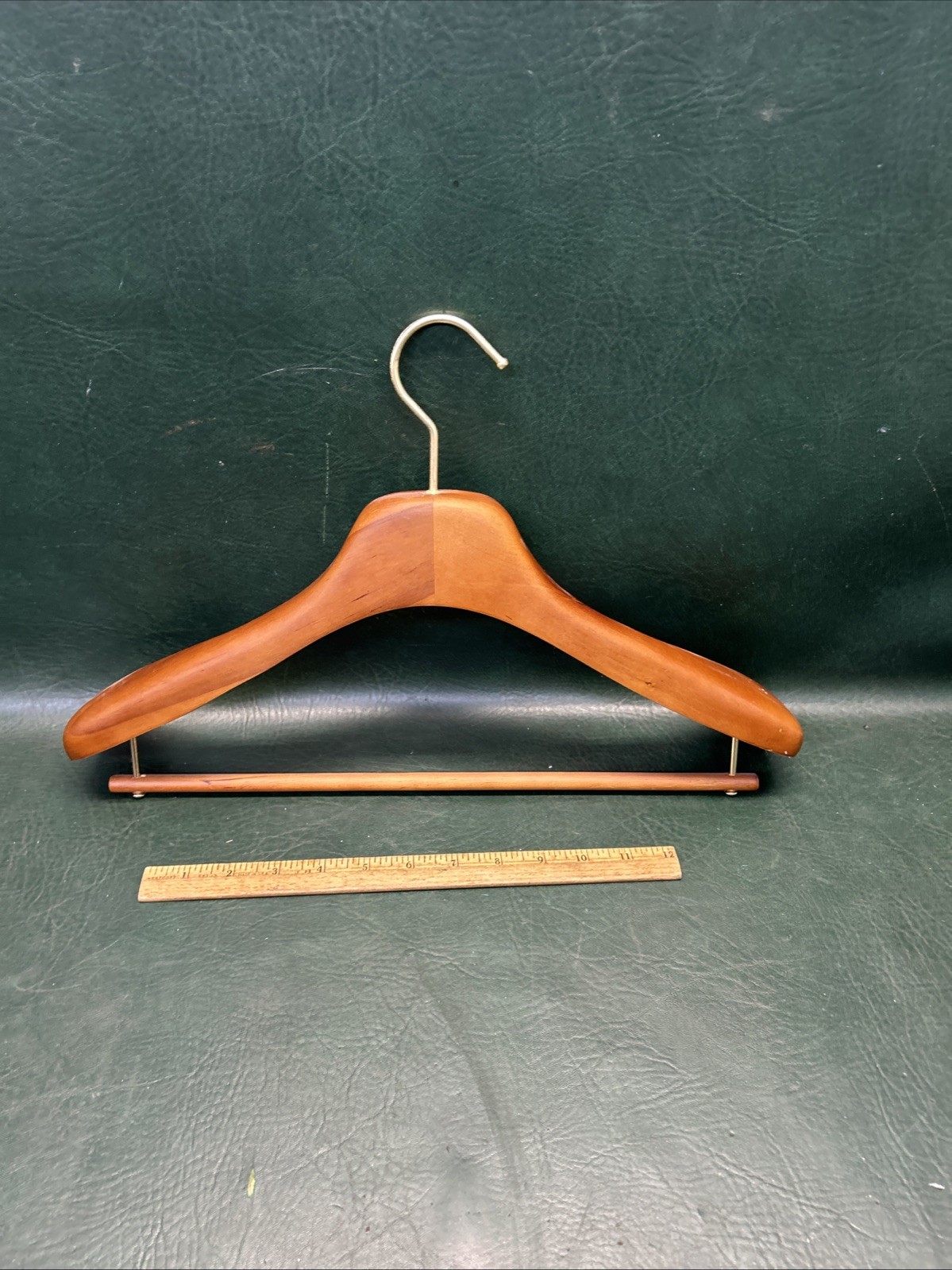 IBIZA Wide Shoulder Wood Clothes Hanger “S” suit, pants closet