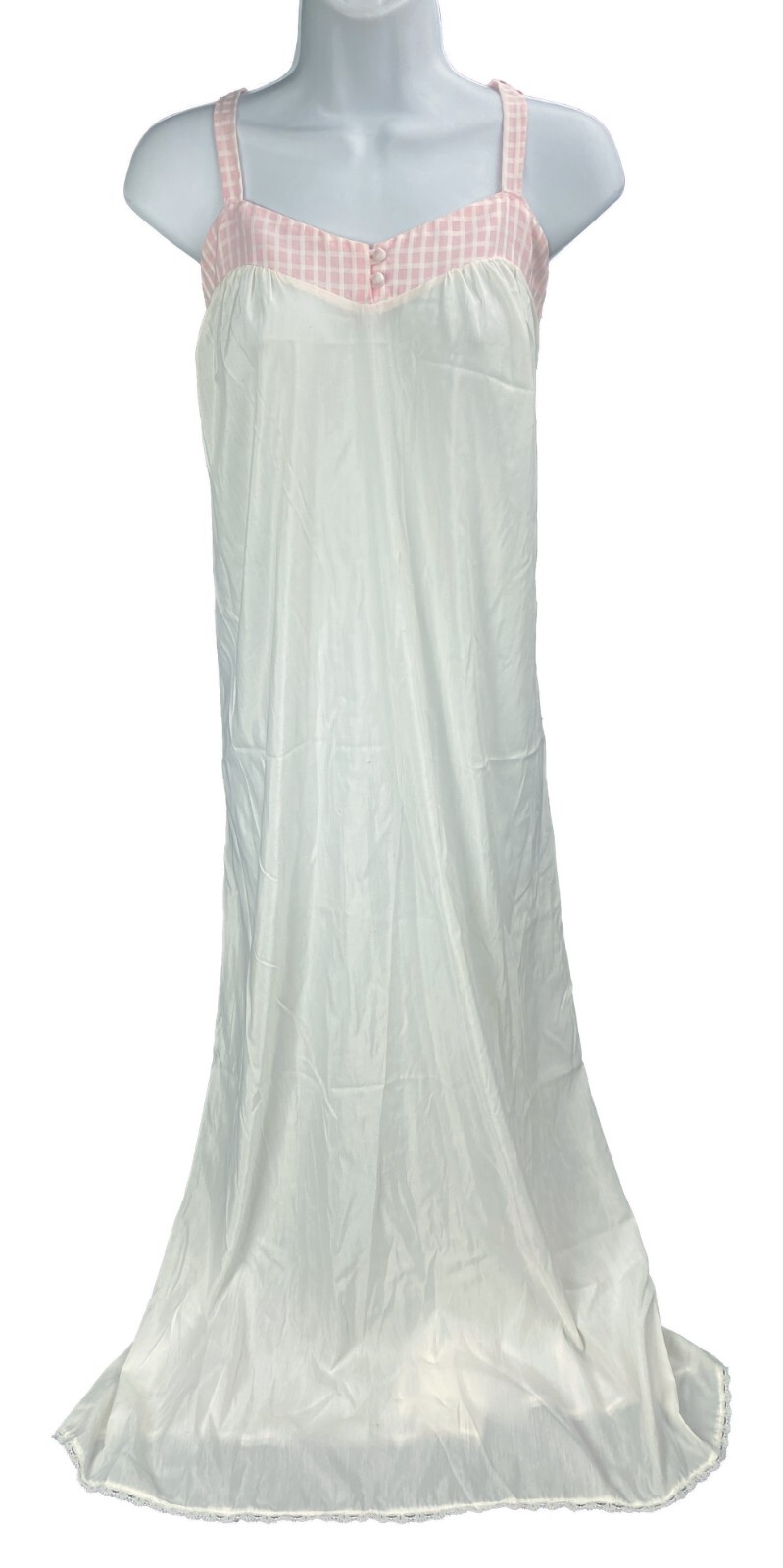 Medium Flo Weinberg Long Nightgown Sleep Dress Gown Vintage Polyester Blend