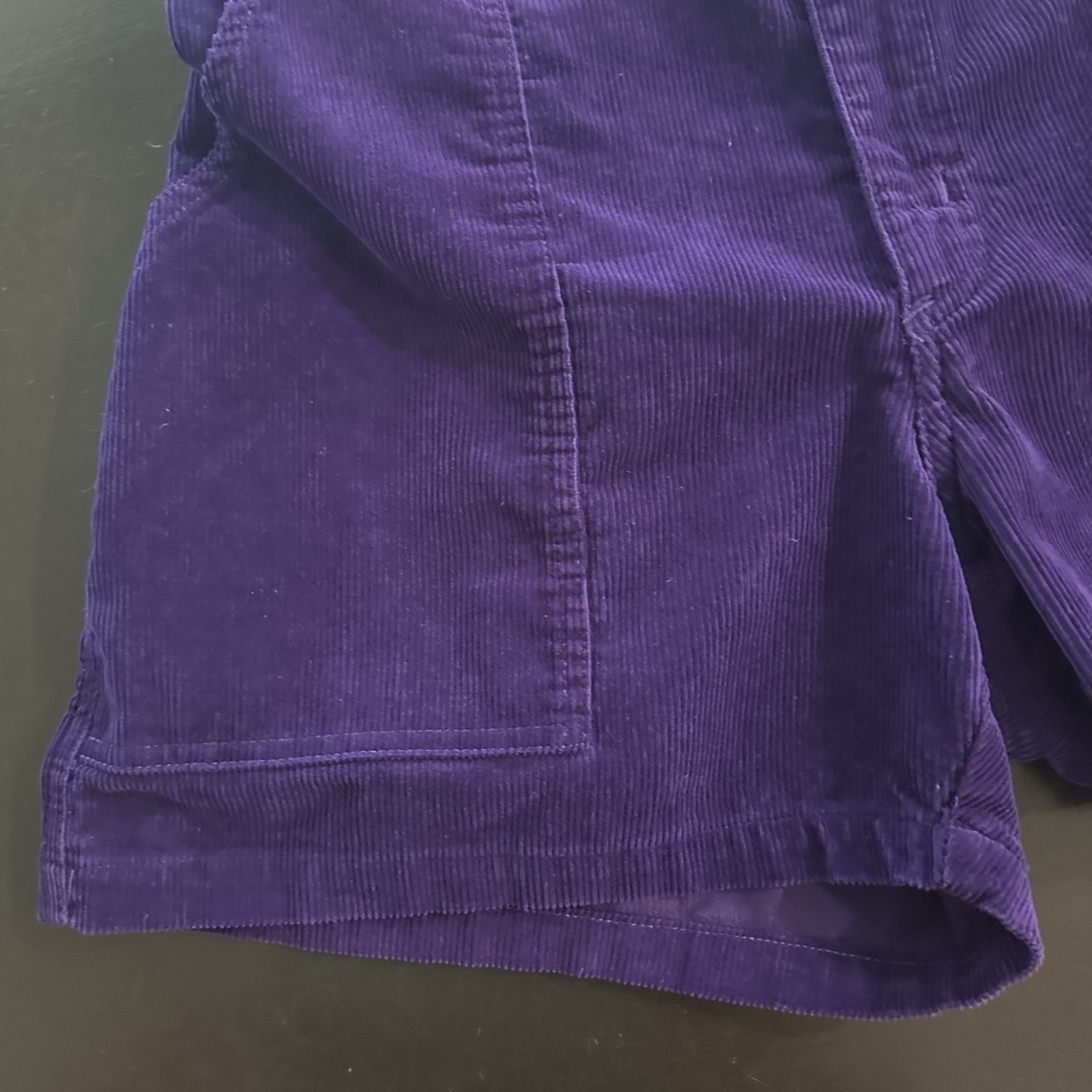 Vintage Weeds Corduroy Shorts Elastic Waist Mens Size 36 Purple 80’s Beach Surf
