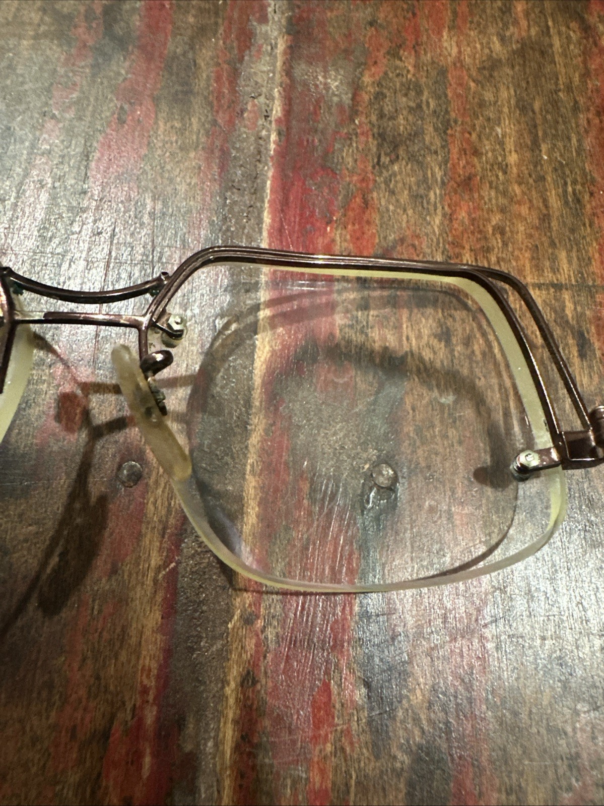 Vtg Tura Mod 120 Eyeglass Frames Cherry Bronze Oversized 49mm Lens Height Japan
