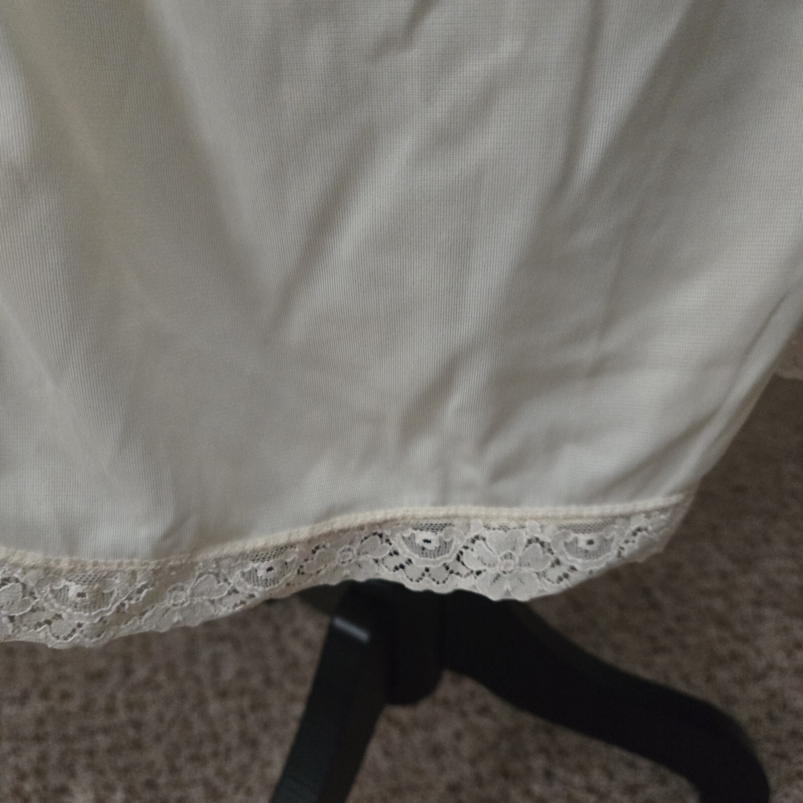 Wondermaid Slip Dress Lingerie Lacy Ivory Non Cling Sz 36 Union Made