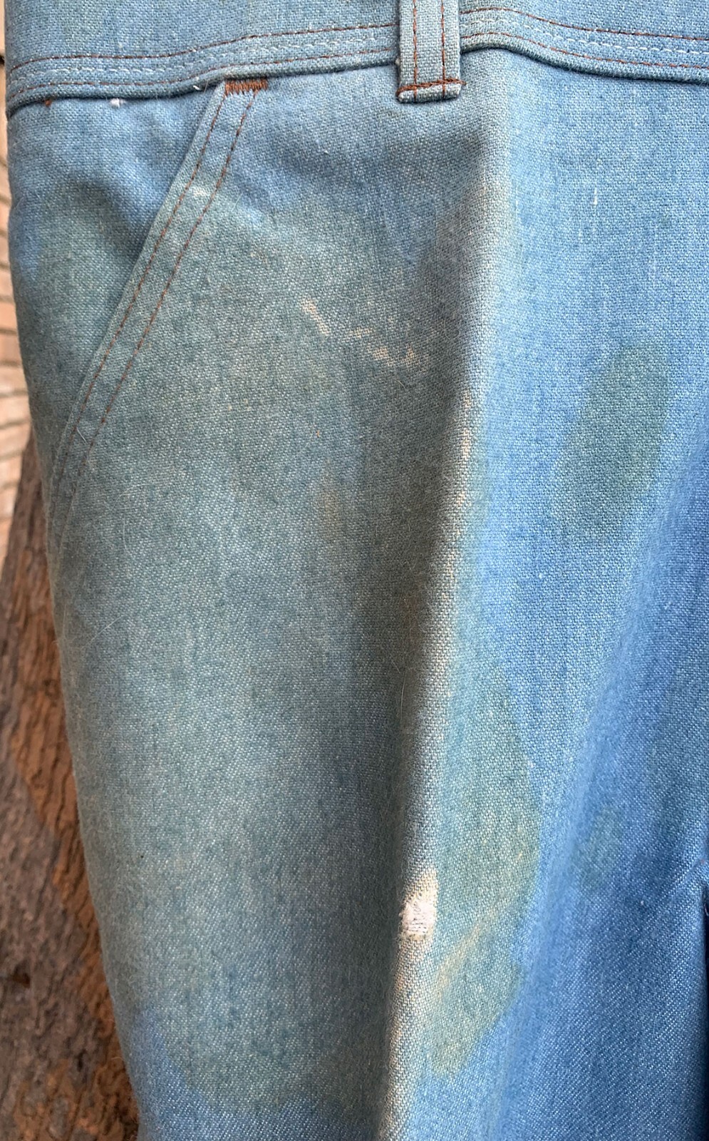 Levis Polyester / Cotton WPL 423 Action Slacks Blue 70s Vintage Jeans