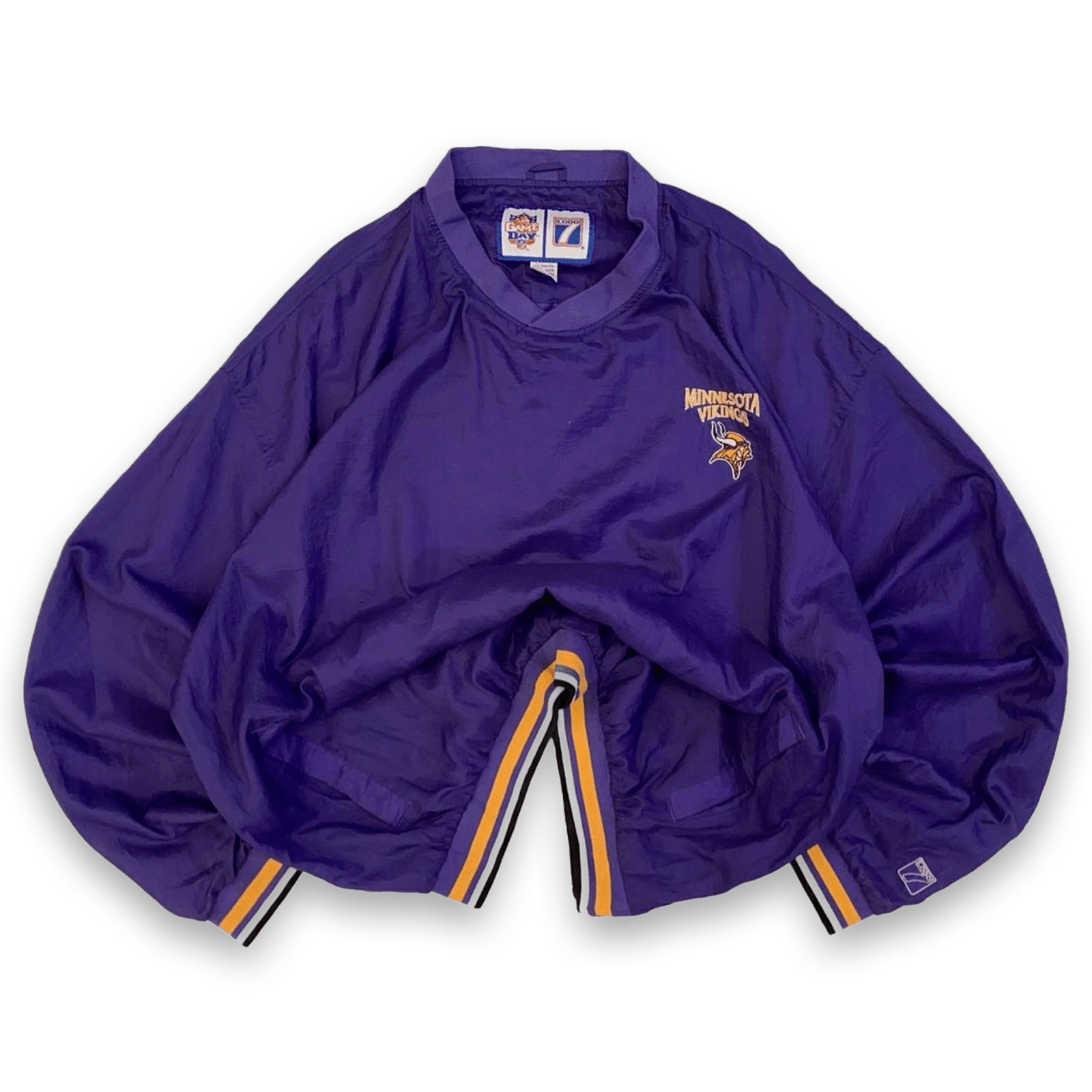 NFL Minnesota Vikings Game Day Pullover Windbreaker Purple 2XL