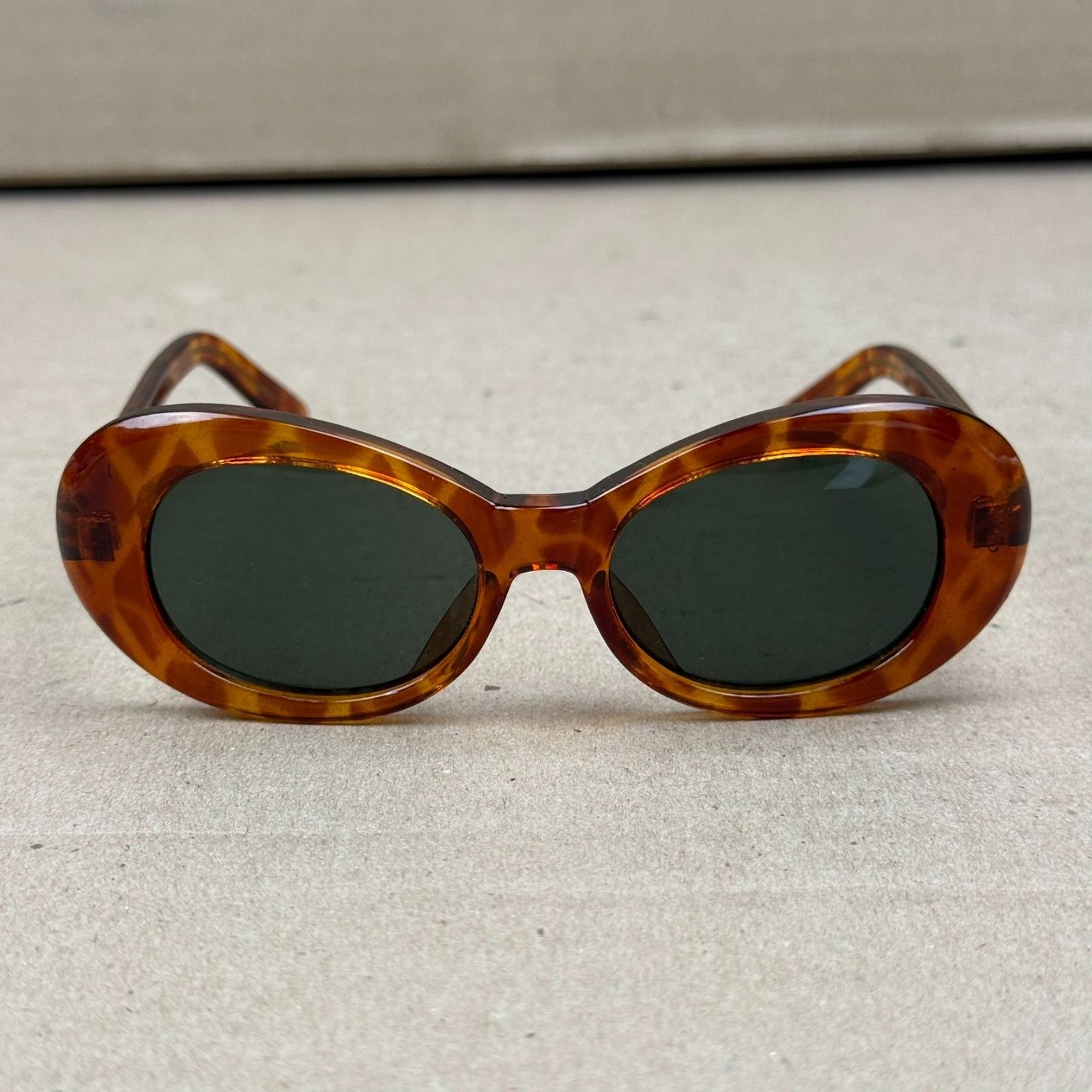 Vintage Oval Tortoiseshell Sunglasses Made In Taiwan