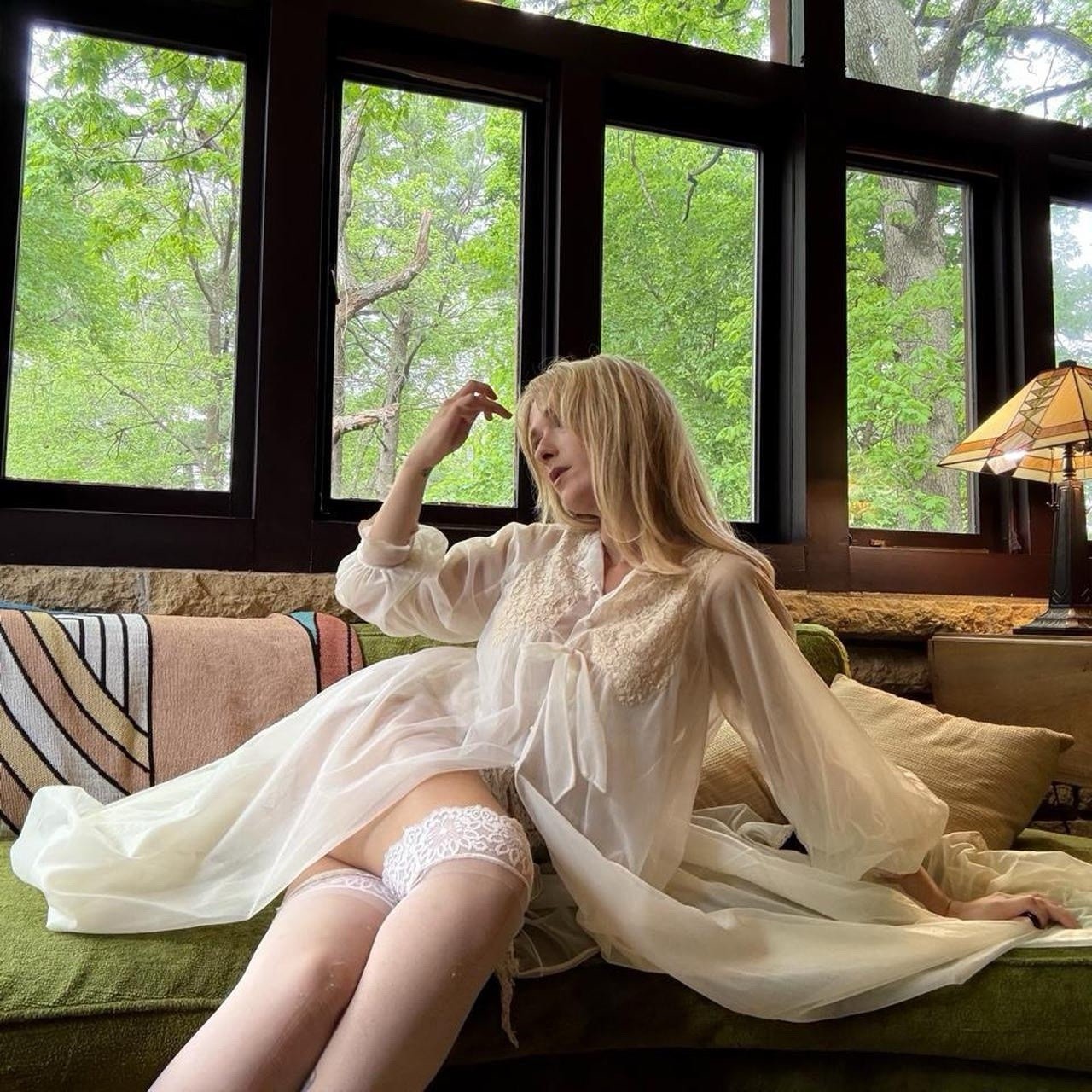 60’s Sheer Lace Angel Robe