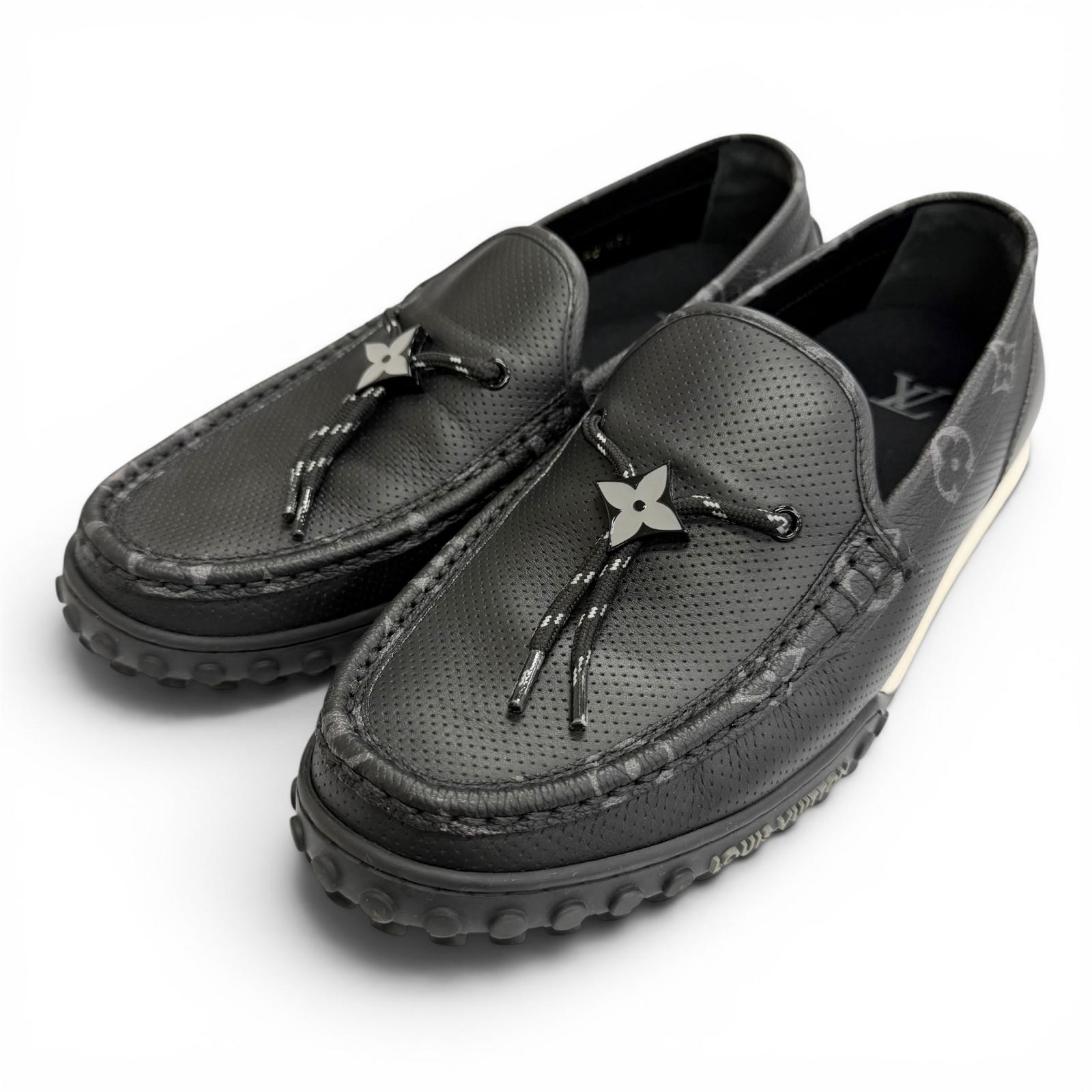 Louis Vuitton Monogram Flower Metal Leather Loafers – DUTY FREE
