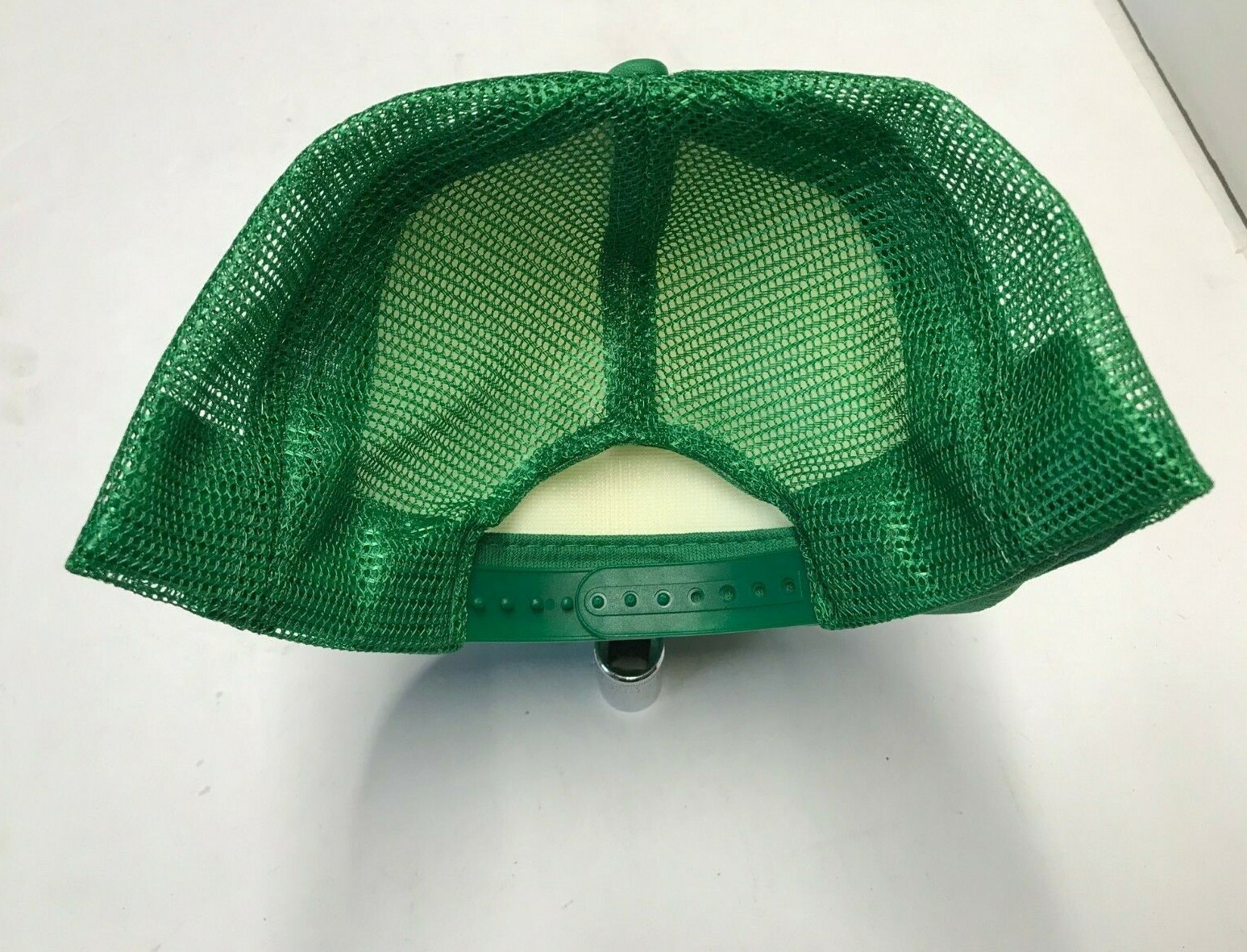 Vintage NOS Lawn-Boy Lawnmower Snapback Mesh Trucker Hat Green Foam Speedway