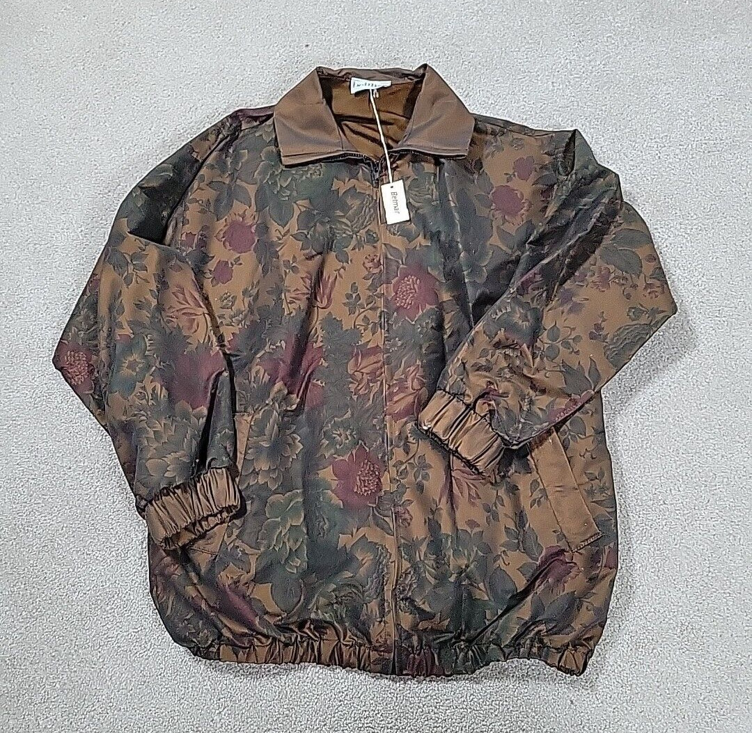 Windbreaker VINTAGE BETMAR Floral – ALL OVER PATTERN- LARGE- Elastic Waist Nwt
