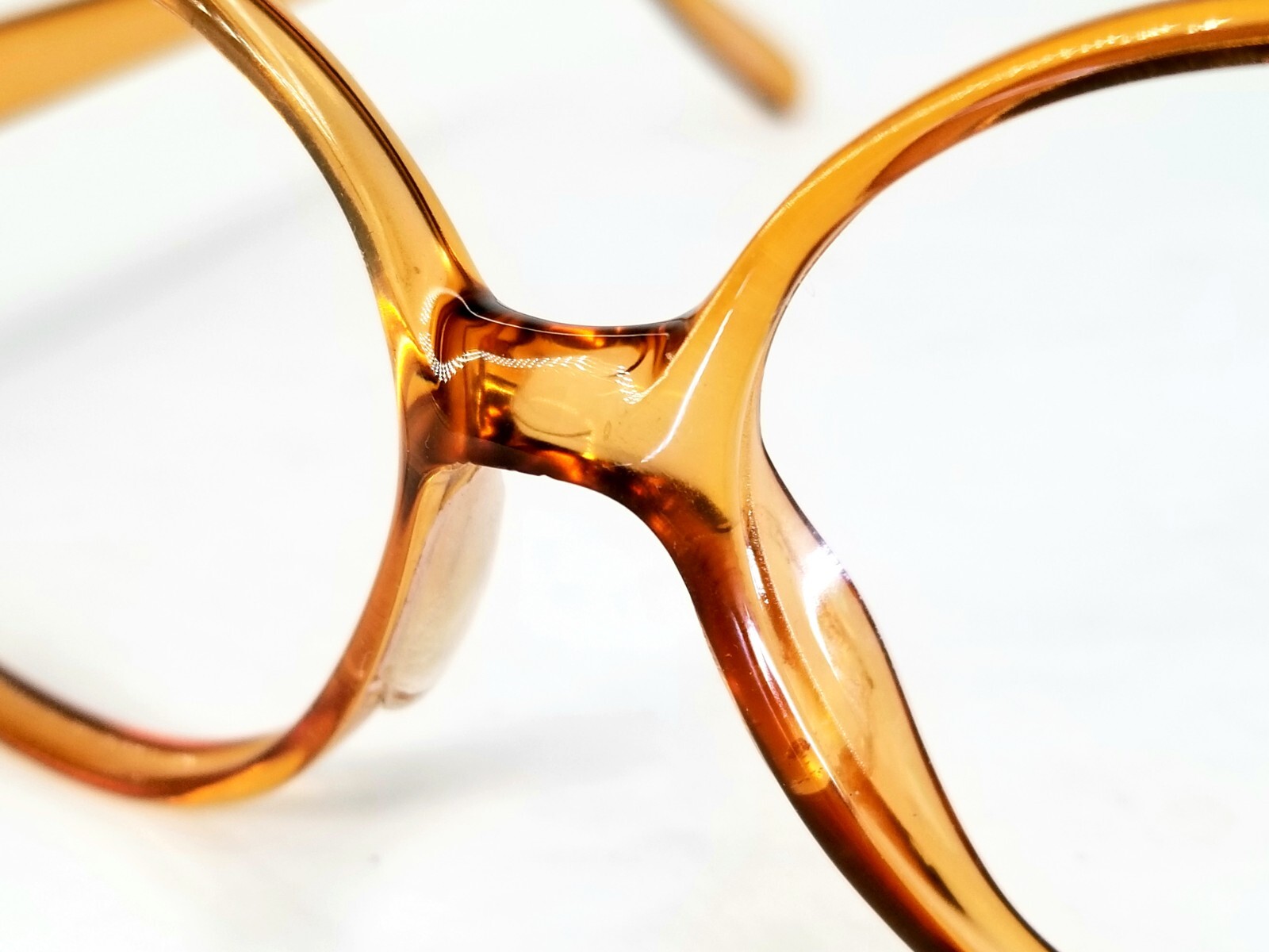 Vintage Saphira 4192 Tangerine Jeweled Sunglasses Frame Only Austria 933