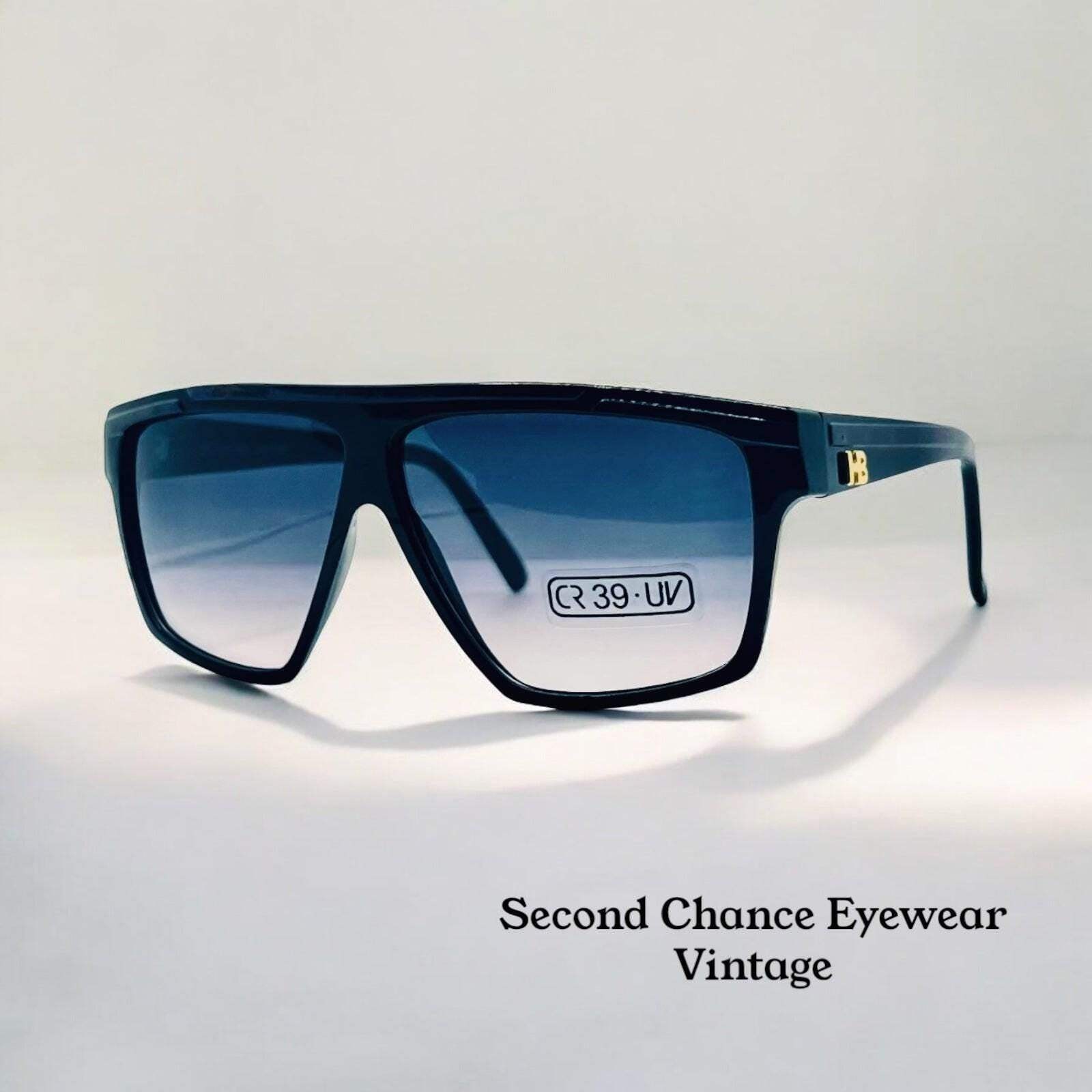 Harvé Benard 402 133 Vintage Sunglasses Italy CR39 Tortoise Shield 60mm-Unworn
