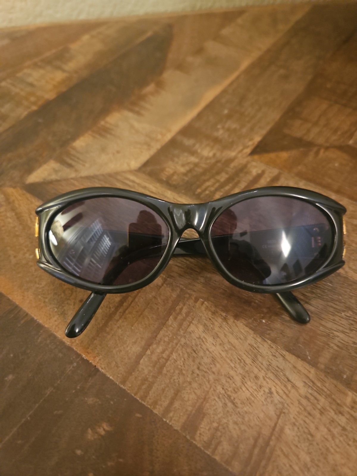 Vintage Courreges Paris Sunglasses Made in France Black