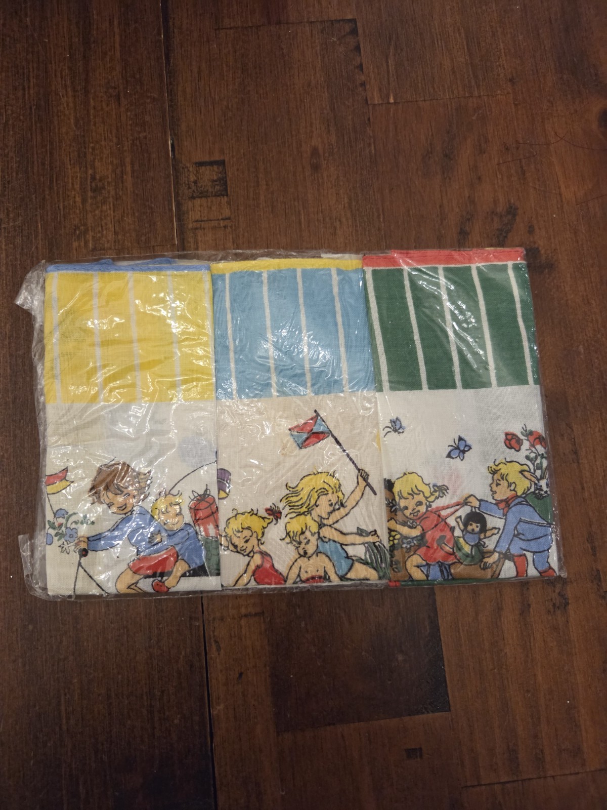 Vintage Reine Baumwolle NOS Hankerchiefs Pack Of Three 50s