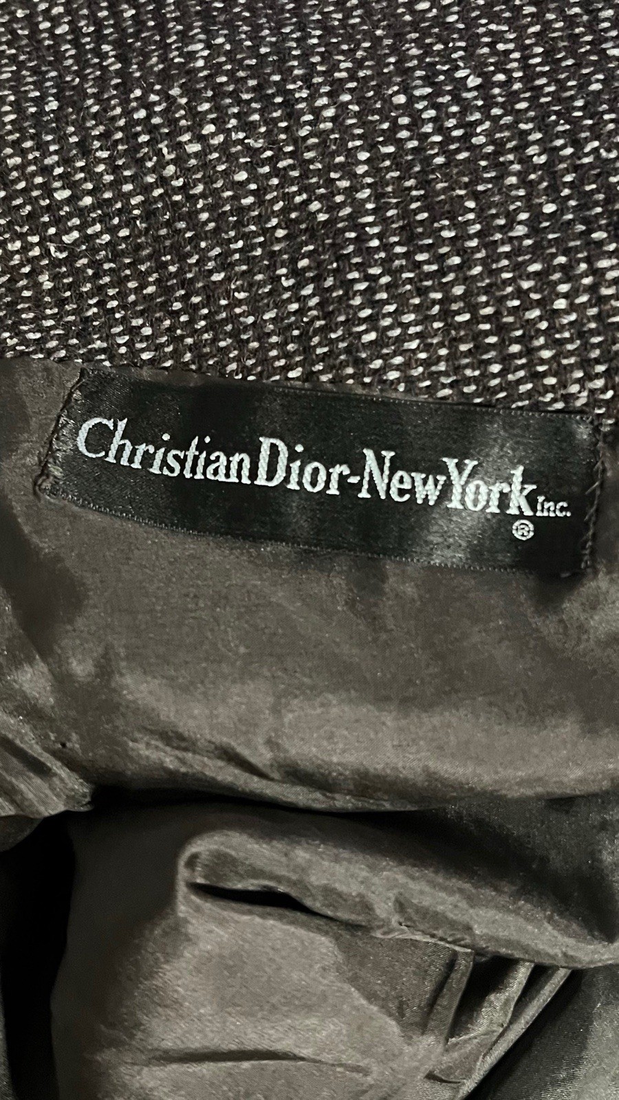 1950s Christian Dior New York New Look Brown Wool Rare Vintage Antique Jacket