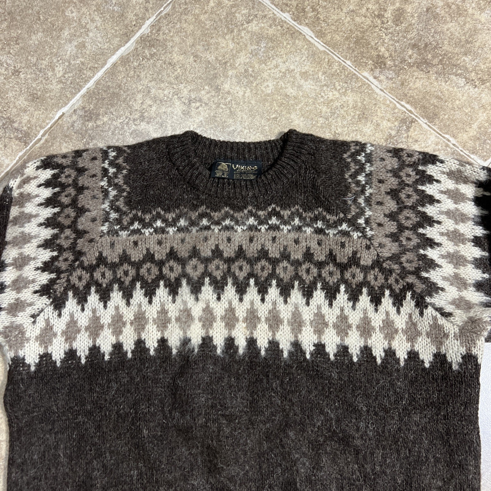 Vintage Viking Sweater Size 46 100% New Wool made in Scotland