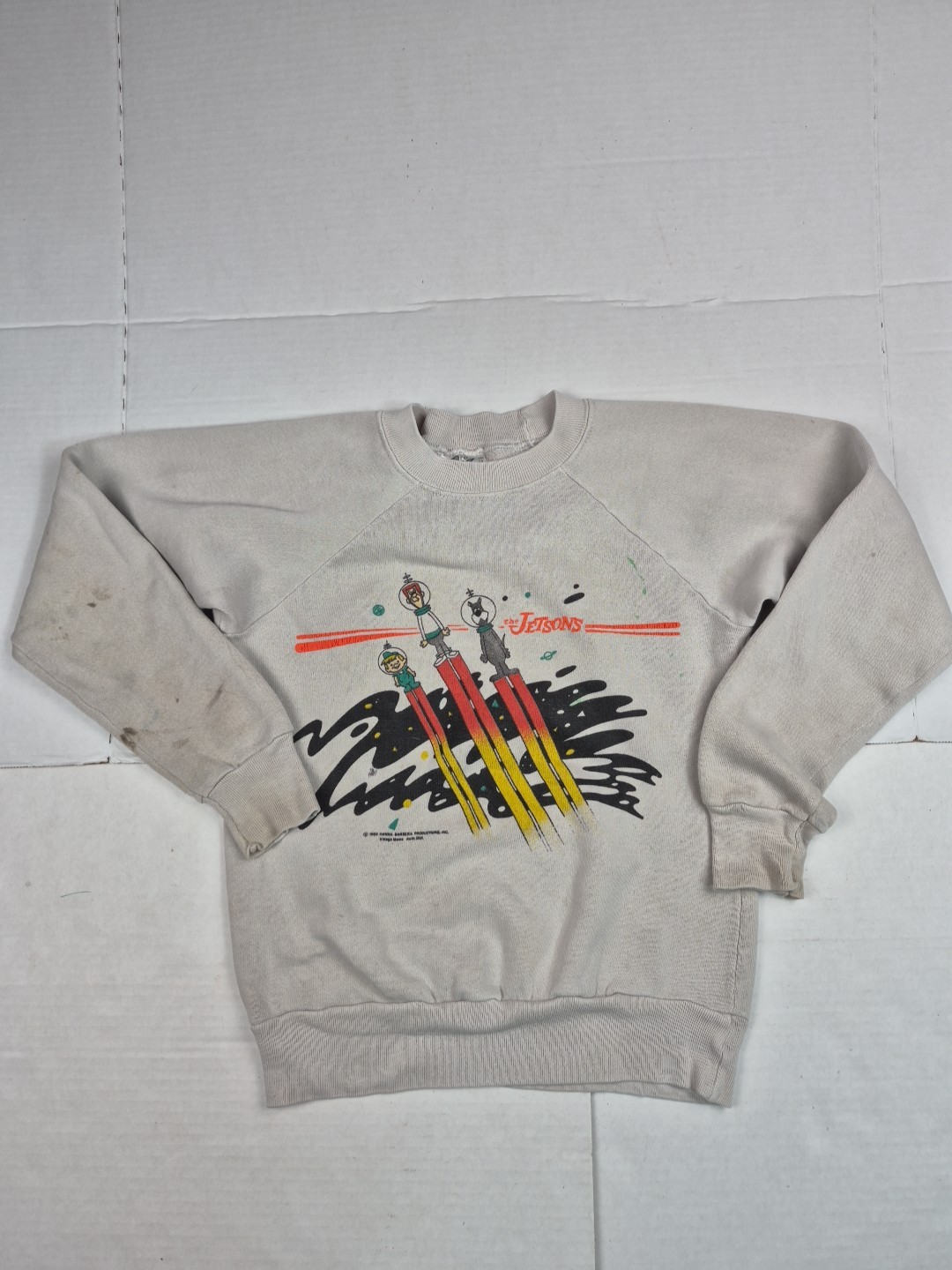 Vintage Jetsons Shirt HANNA BARBERA Kids 14/16 Made in USA 1985 Sweatshirt READ
