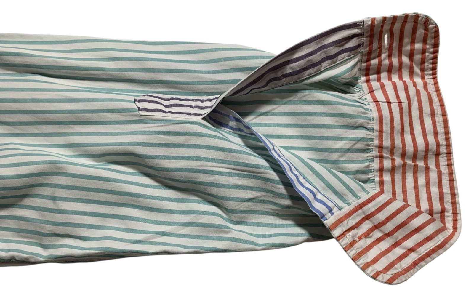BROOKS BROTHERS Makers Vintage 80s LS Stripe “Fun Shirt” Size 15 1/2-R (M) USA