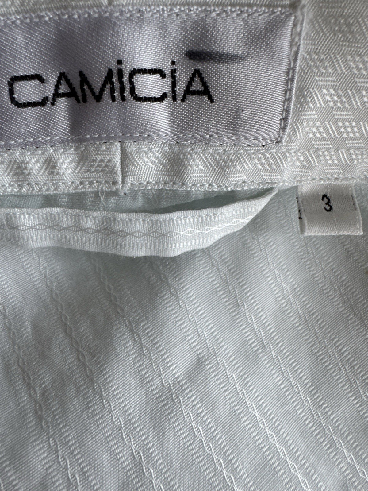 Vintage CAMICIA dressing gown / robe white 90s minimal unisex size 3 cotton