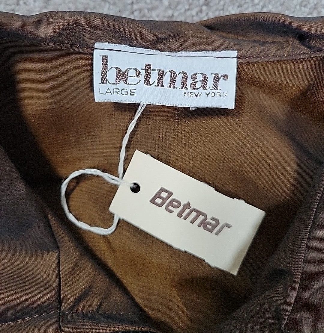 Windbreaker VINTAGE BETMAR Floral – ALL OVER PATTERN- LARGE- Elastic Waist Nwt