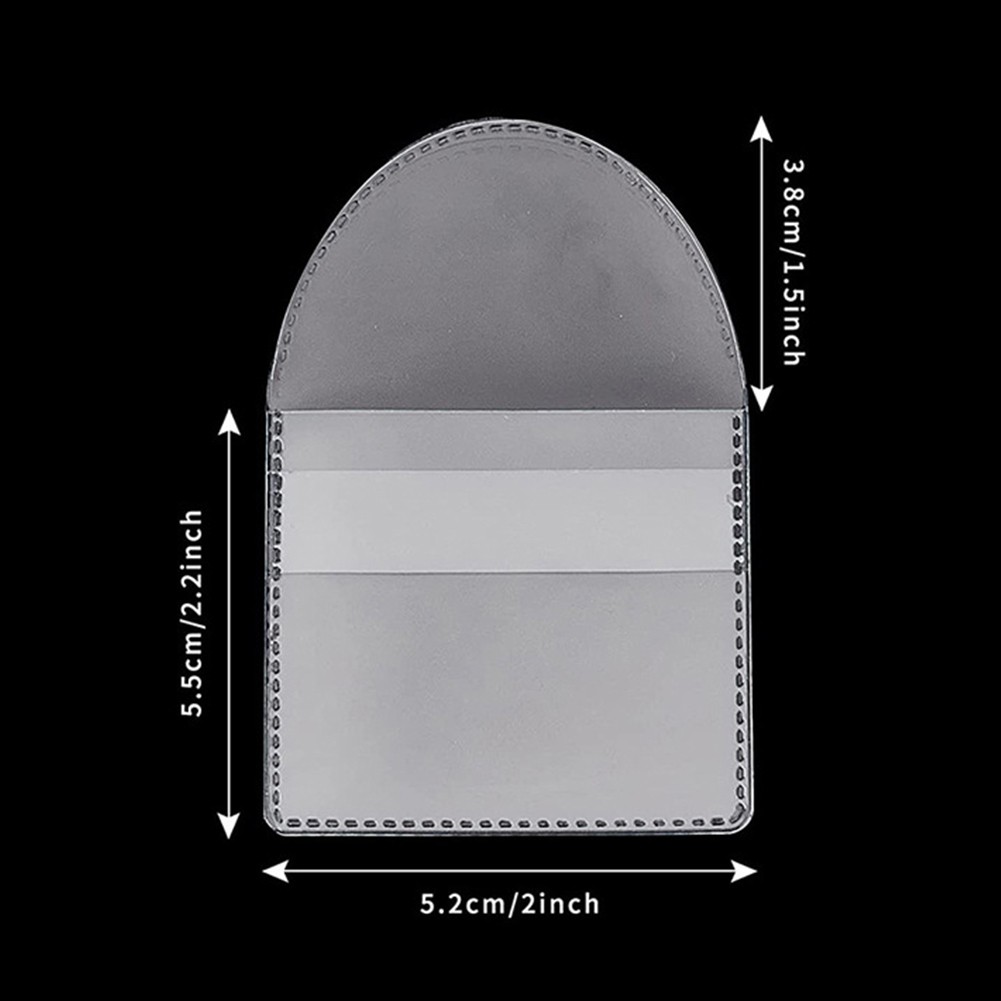50-300PCS Single Pocket Coin Protector Pouch Clear Plastic Sleeves Souvenir Coin