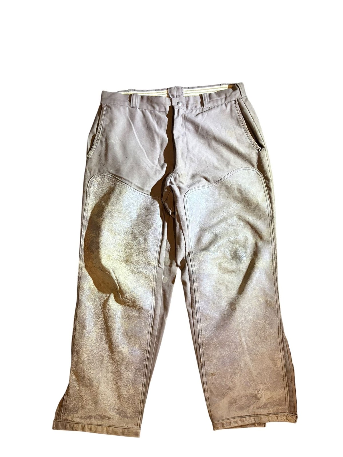 Vintage 10-X America’s Finest Sport Clothing Brush Pants with Leather Overlays
