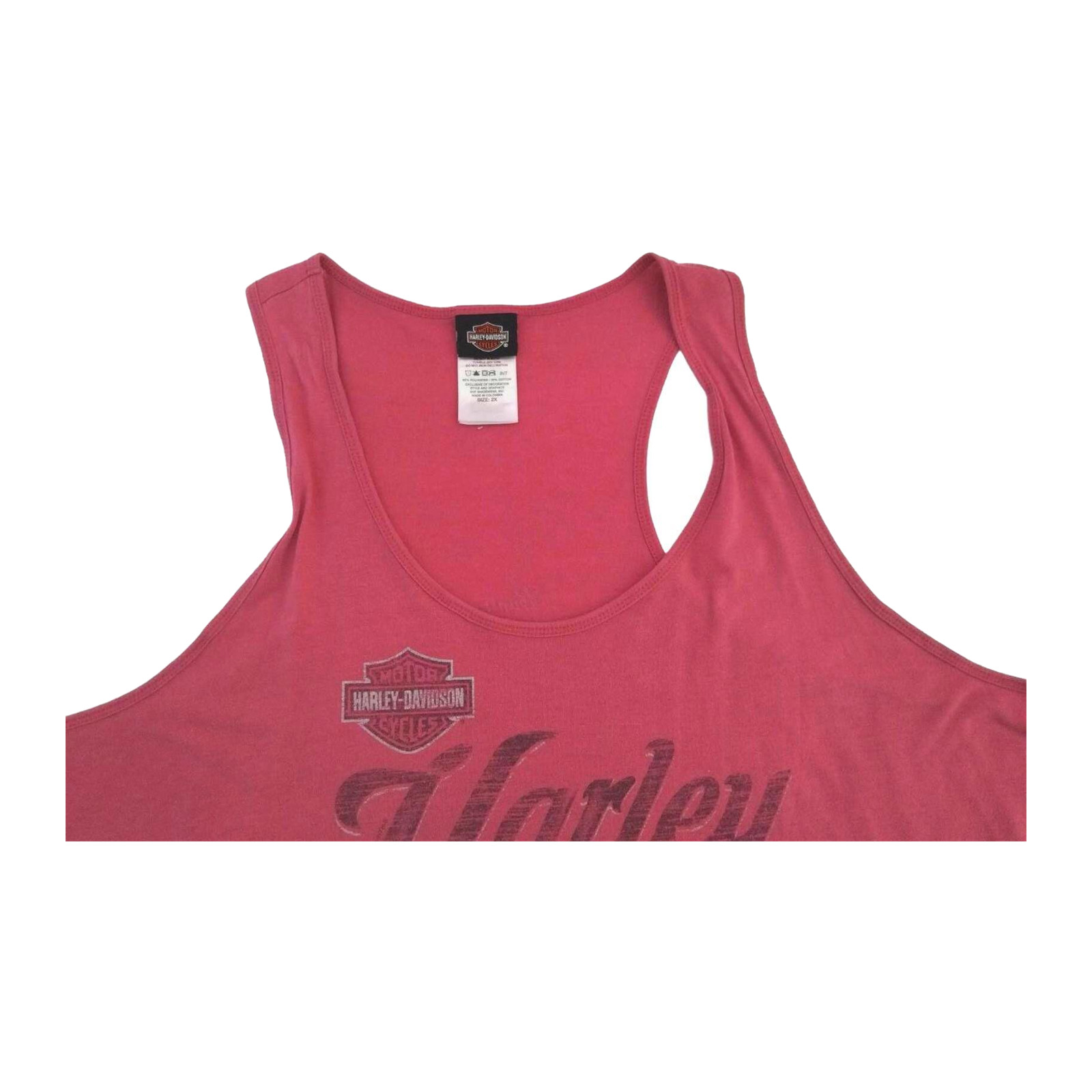 Harley Davidson Women’s Tank Top Pink 2XL