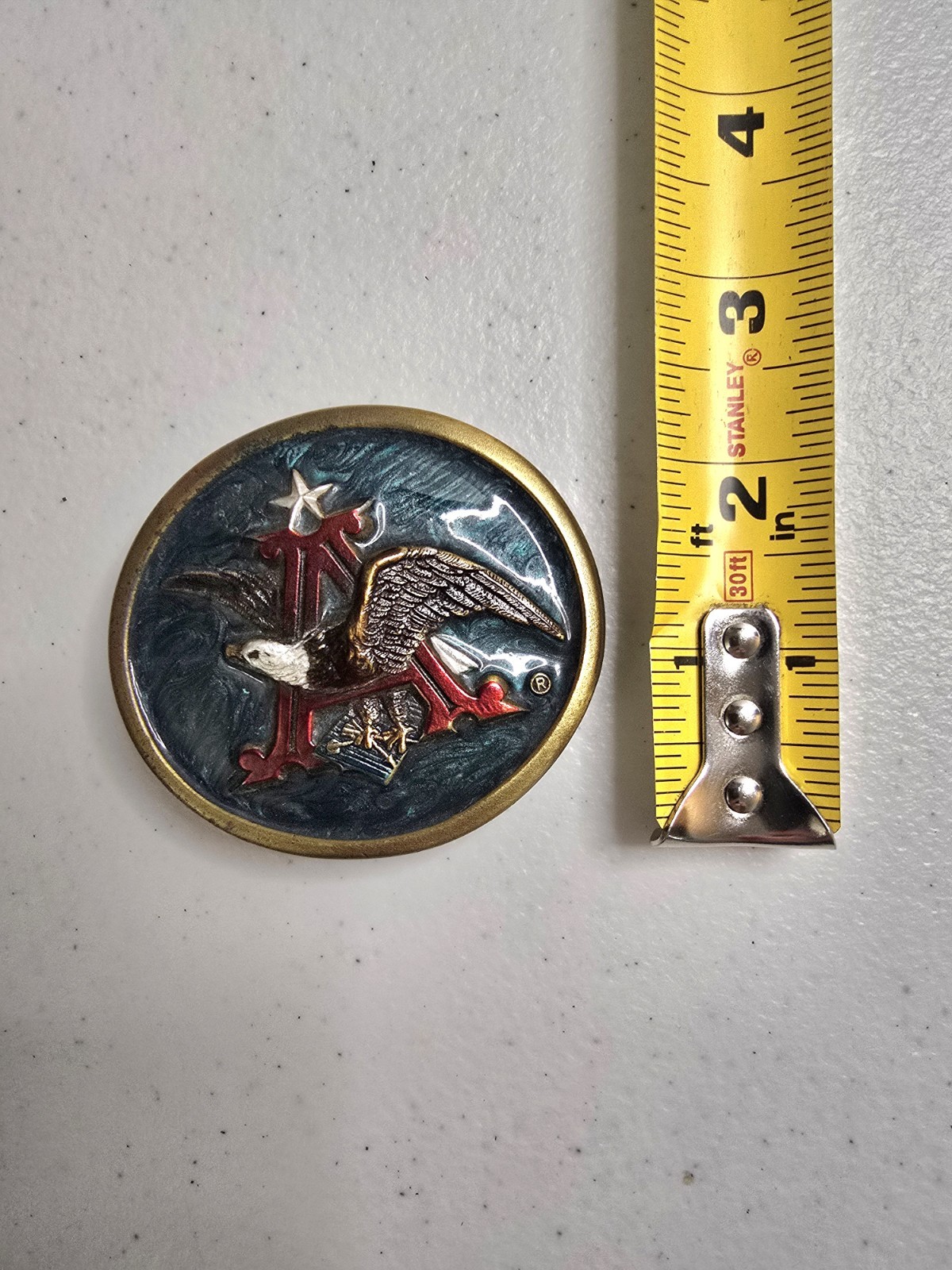 Anheuser Busch “A” Eagle Belt Buckle The King of Beers Indiana Metal Craft