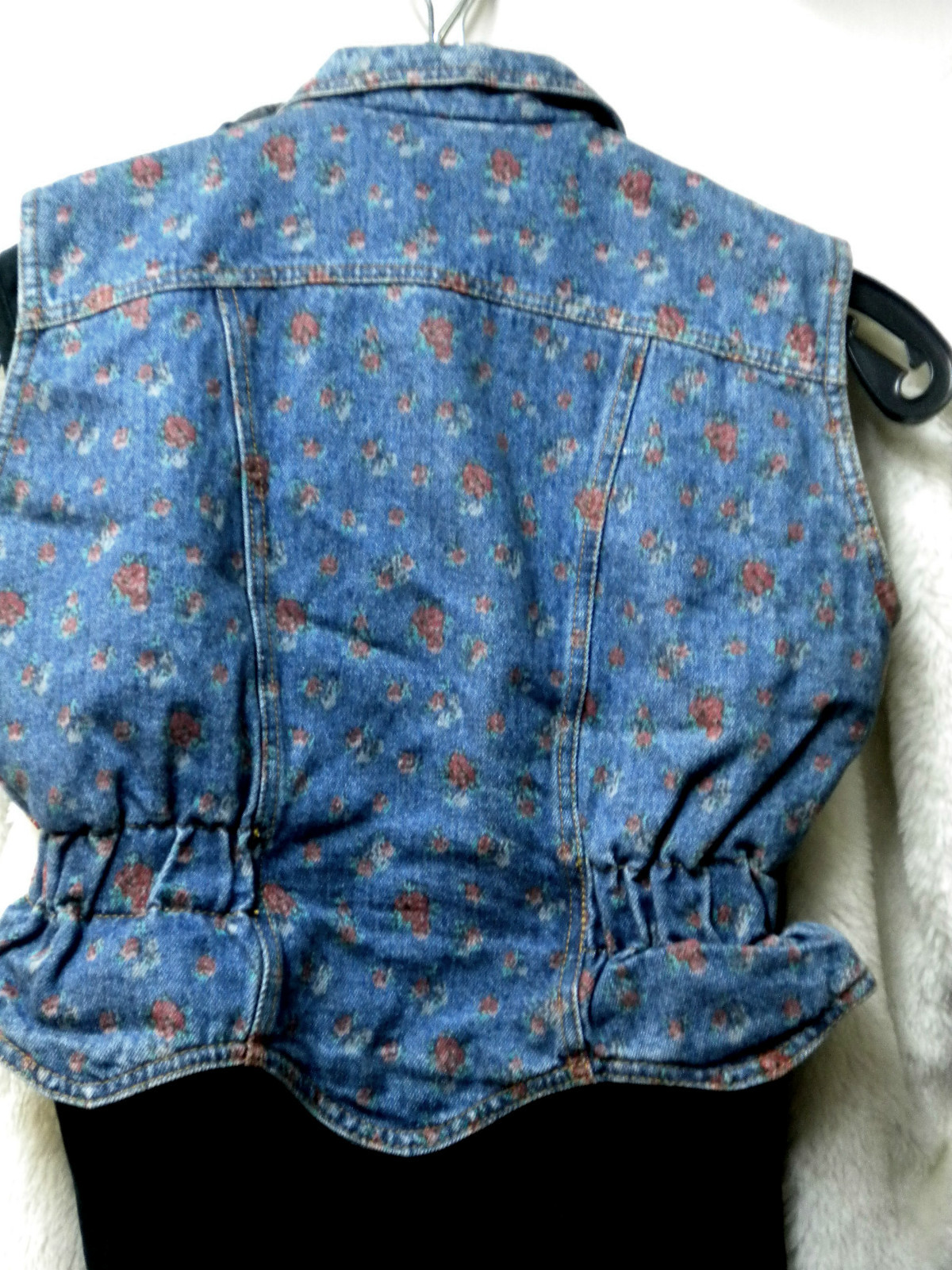 Denim Vest, Sleeveless Waistcoat, Quilted Vest, Other, Measurements, 90s