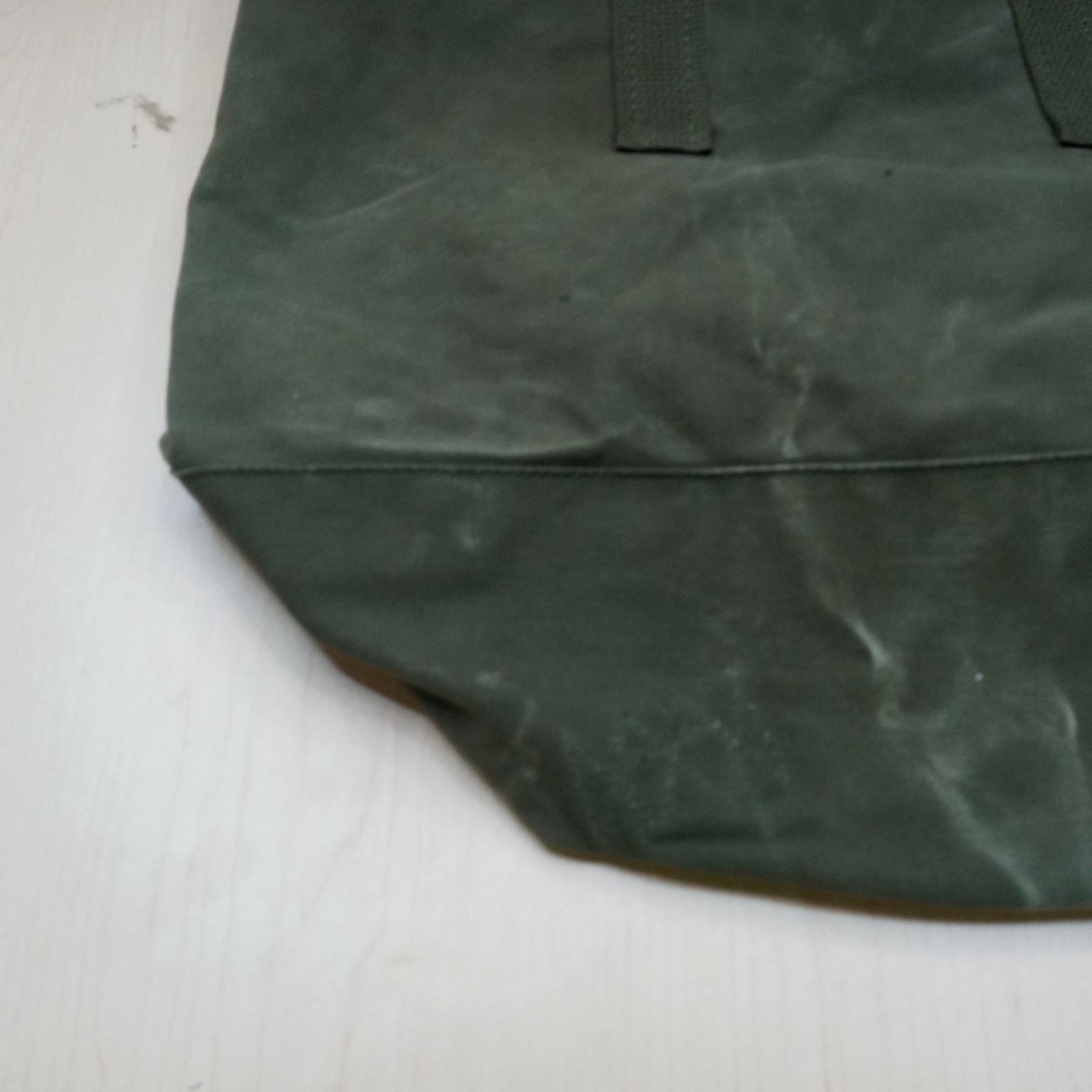 Vintage US Upcyled Duffle Bag Tote Coal Bag made with Retired US Military Duffle