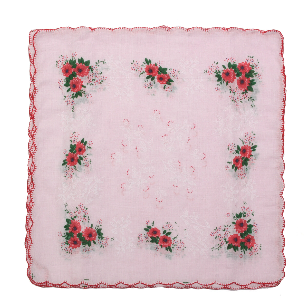 12pcs handkerchiefs cotton handkerchiefs 30x30cm square bag classic flower