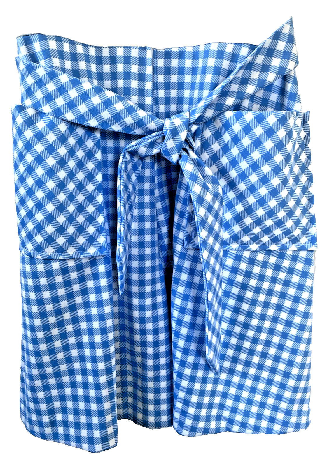 VTG Women’s 70s Blue Gingham Romper Dress Sz 16 Walden