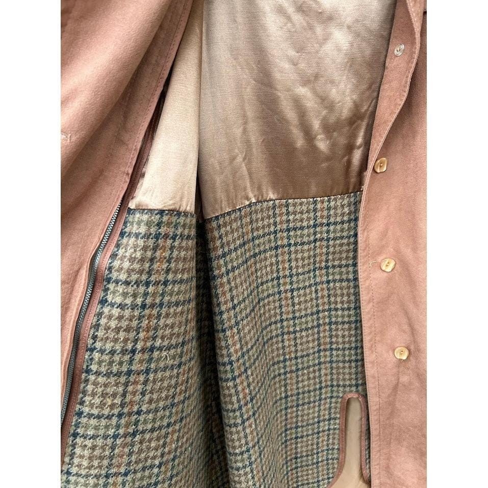 Vintage Forecaster of Boston Trench Coat Jacket Zip out Liner Size Large
